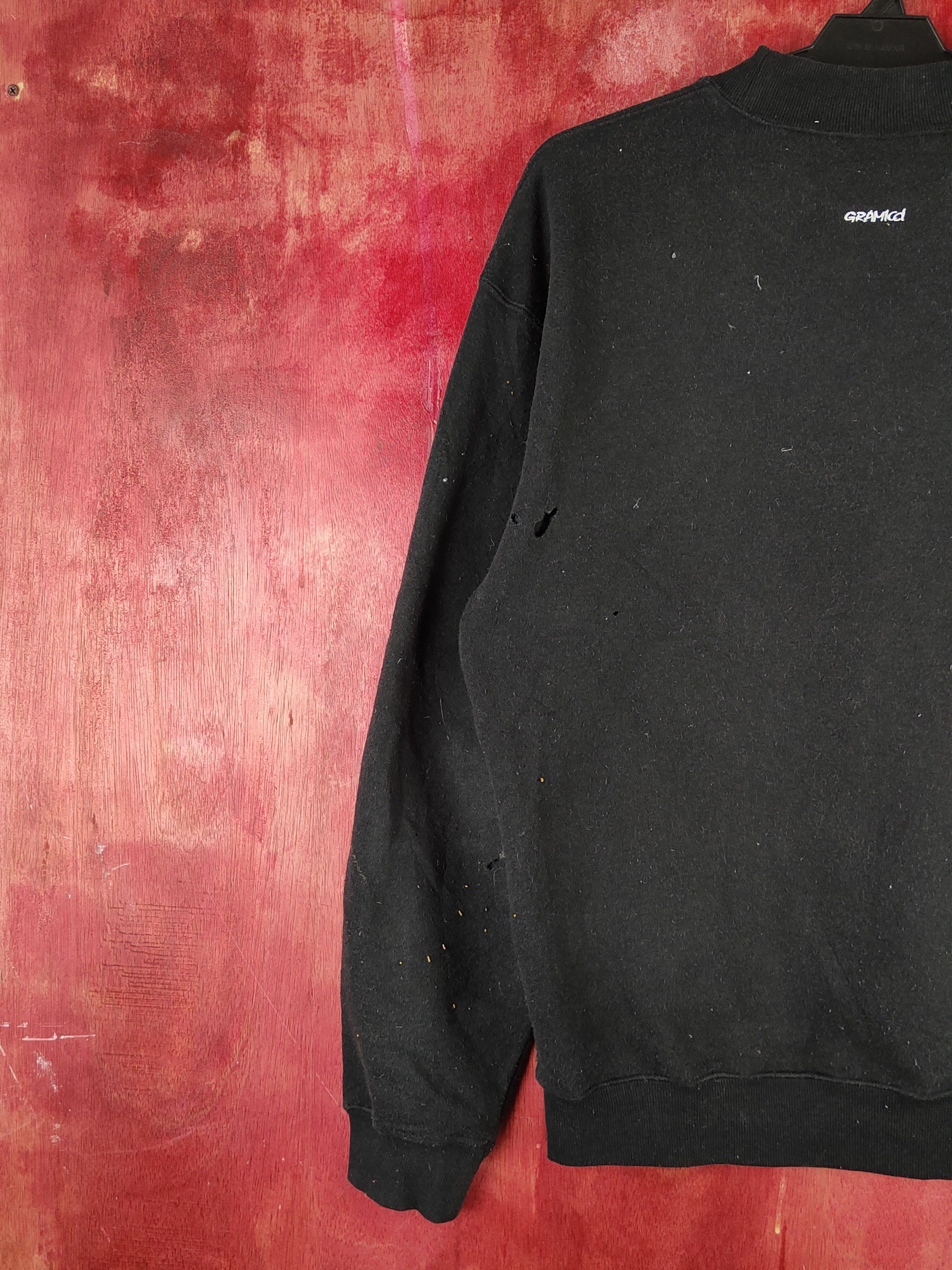 Gramicci × Japanese Brand × Vintage Gramicci Black ripped distressed vintage Sweatshirts #SW2116 Size US S / EU 44-46 / 1 - 14 Thumbnail