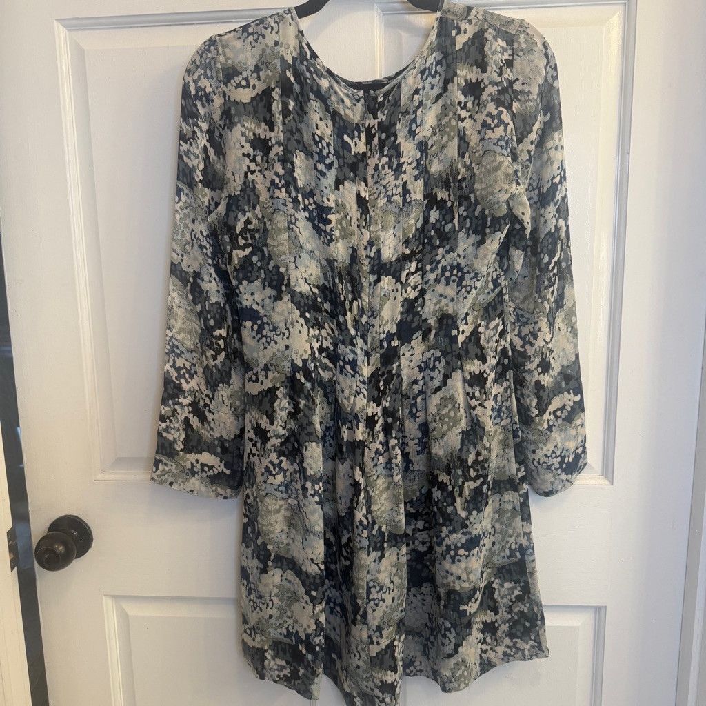 club monaco silk shirt dress Club Monaco Corah Ruffle Sleeve Silk Dress