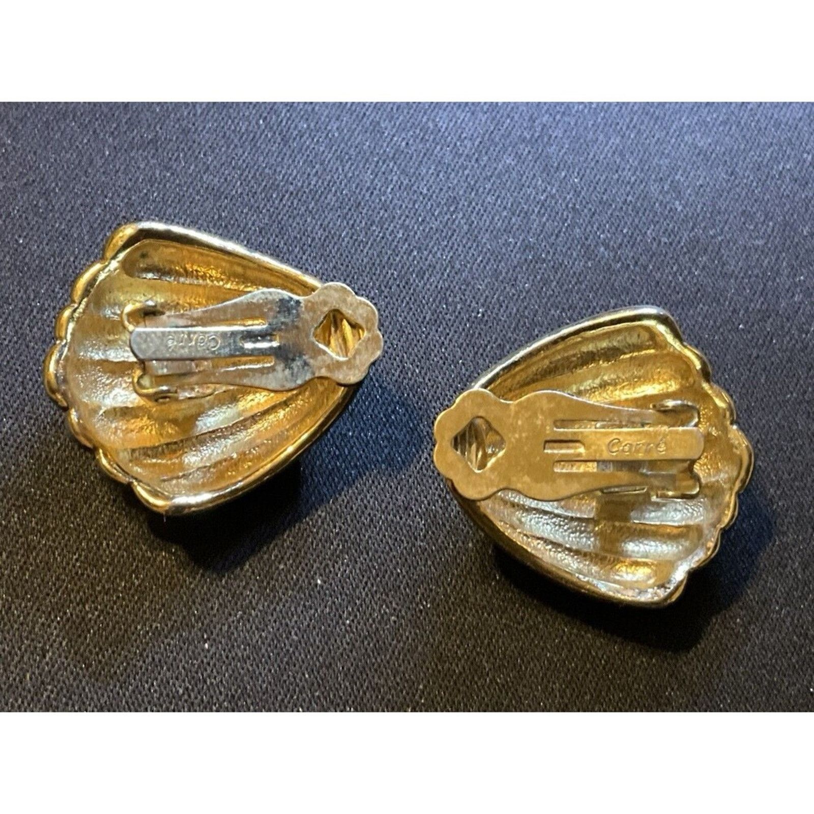 Other Carrie Gold Tone Vintage Shell Clip On Earrings Size ONE SIZE - 4 Thumbnail
