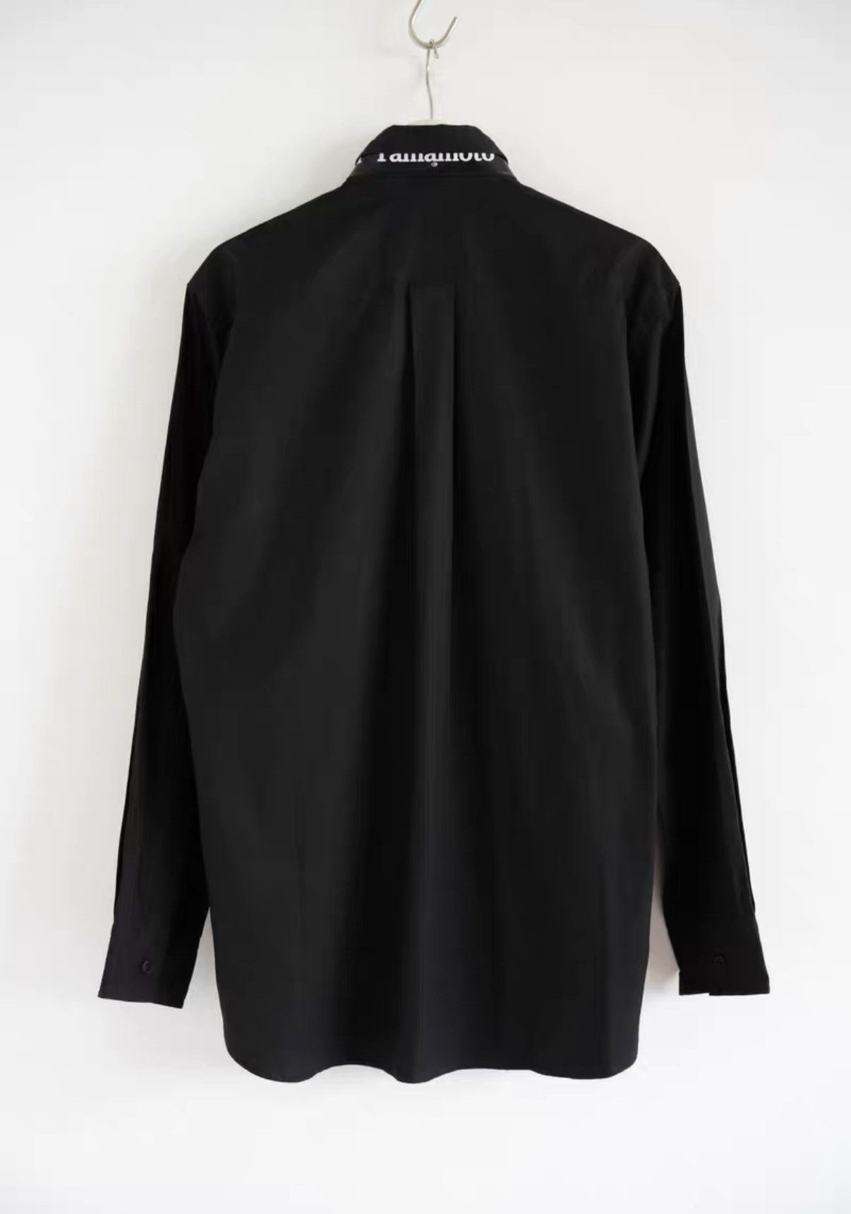 Yohji Yamamoto Yohji Yamamoto 08aw Slogan Leather Collar Shirt K4 Size US L / EU 52-54 / 3 - 2 Thumbnail
