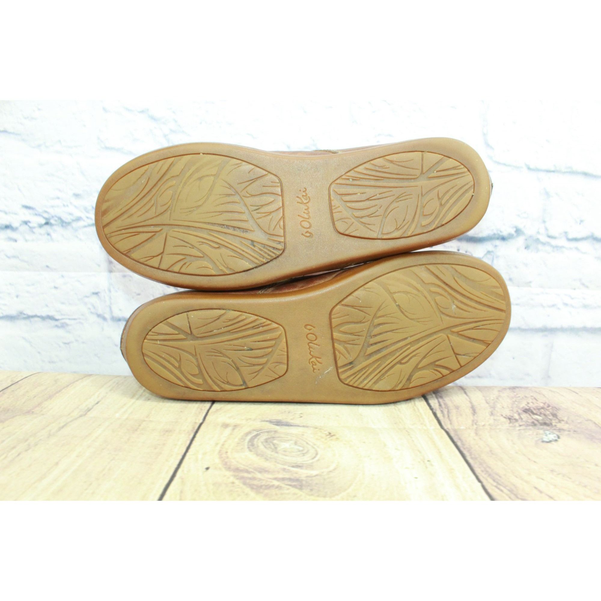 Olukai Olukai Heleuma Women's Leather Comfort Flat Loafer Shoes Size US 7 / IT 37 - 9 Thumbnail