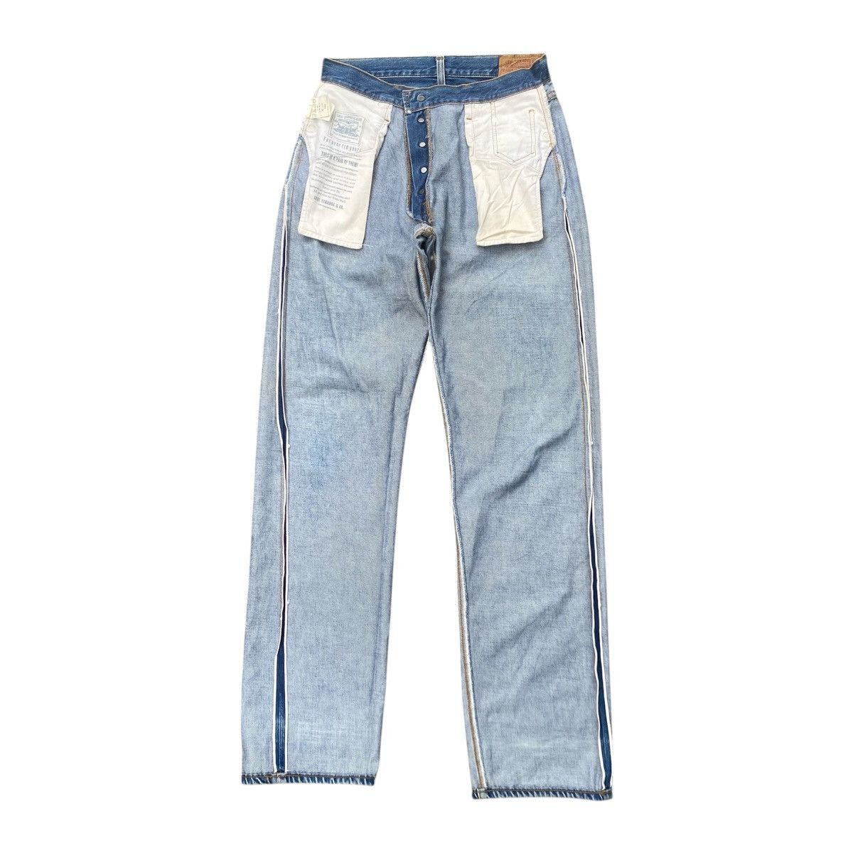 Levi's Vintage 90s Levis 501 Big E Selvedge Redline Denim Size US 30 / EU 46 - 4 Thumbnail