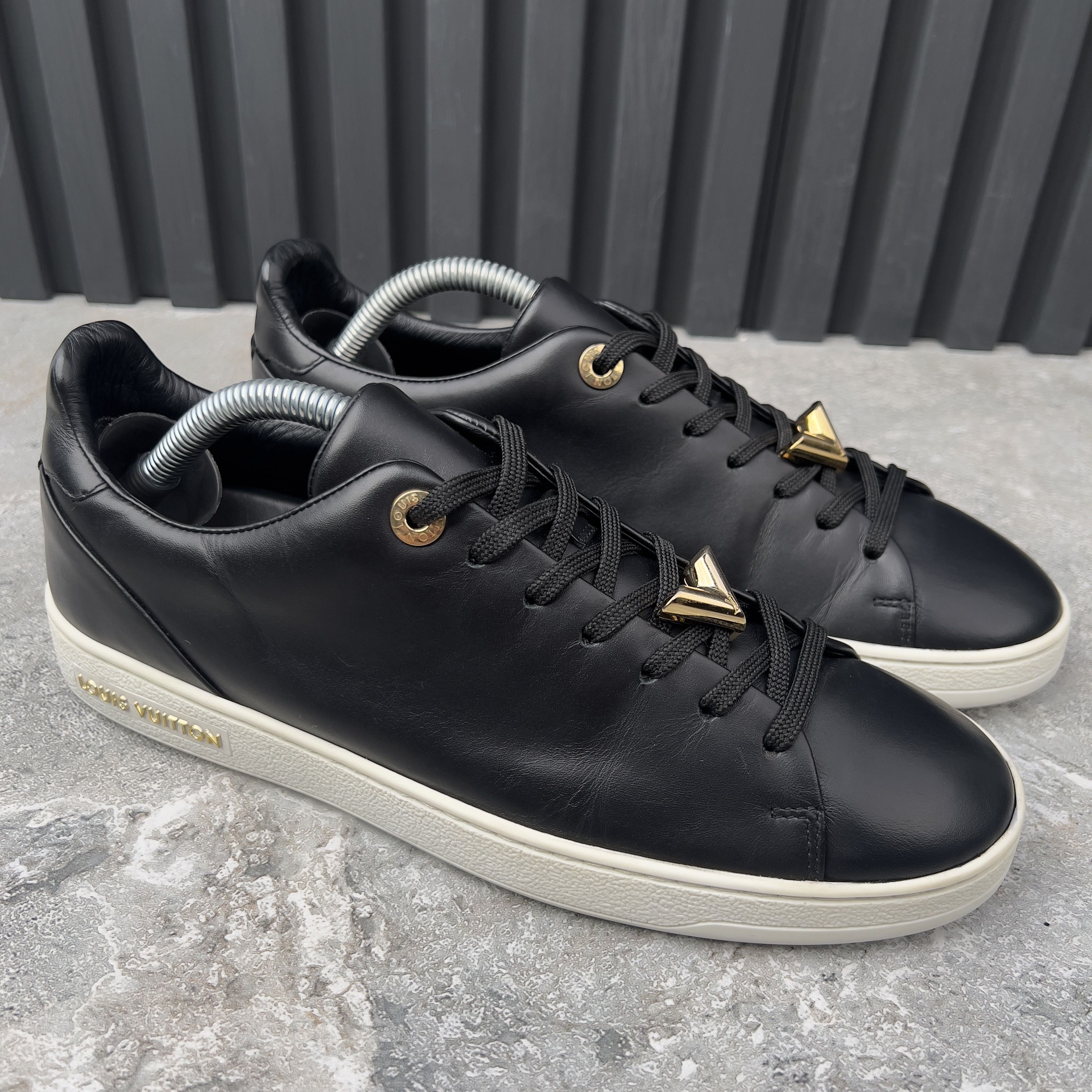 Louis Vuitton Louis Vuitton Frontrow Logo Low Top Sneakers Leather Size US 8 / IT 38 - 3 Thumbnail