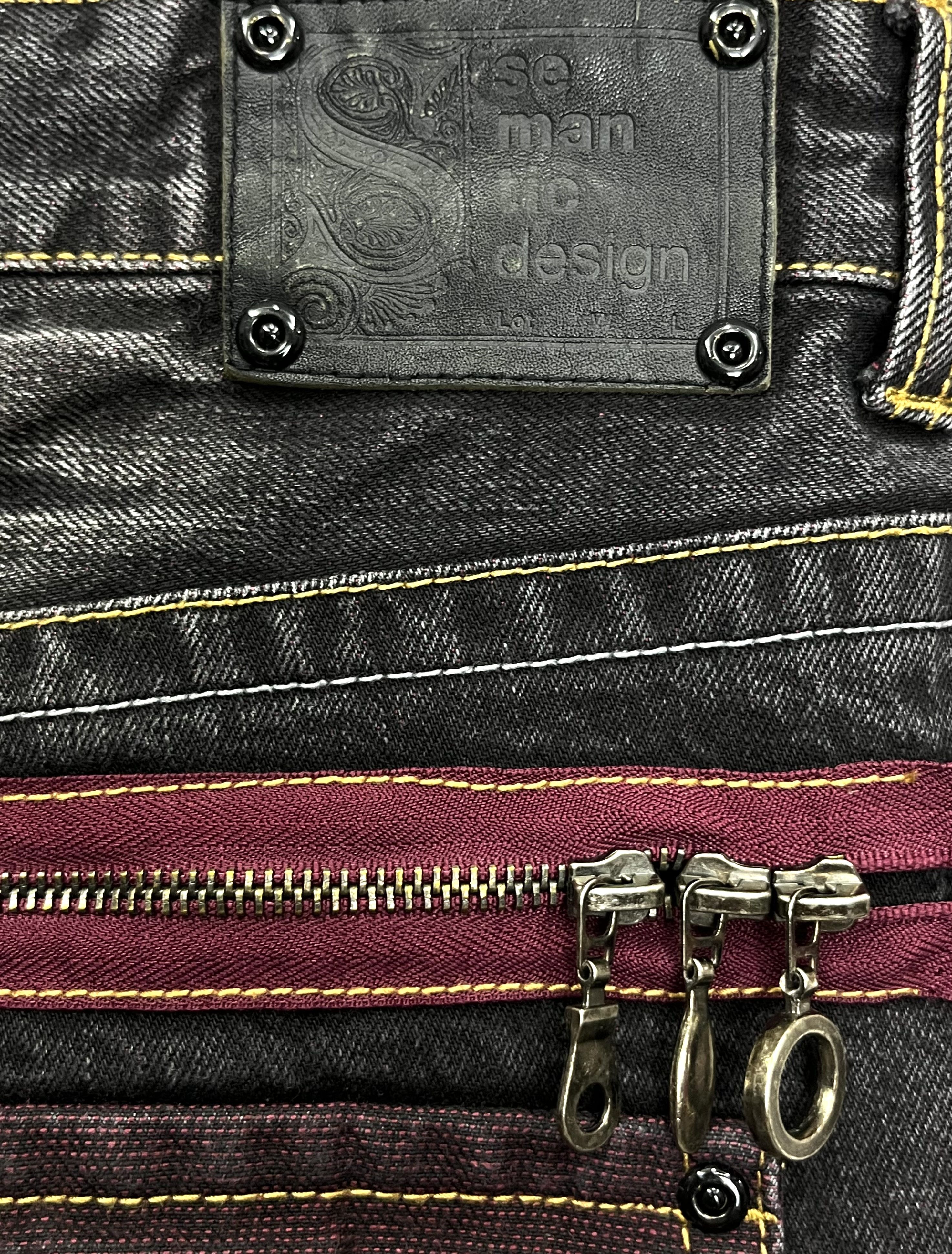semanticdesign FYE🤘🏼SEMANTIC DESIGN Punk Multi Head Zipper Clawmark Flare Size US 30 / EU 46 - 14 Thumbnail