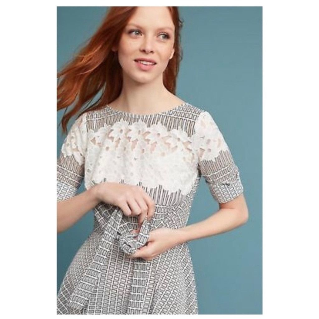 Anthropologie Anthropologie Eva Franco Sutton Lace Dress Size XS / US 0-2 / IT 36-38 - 2 Thumbnail