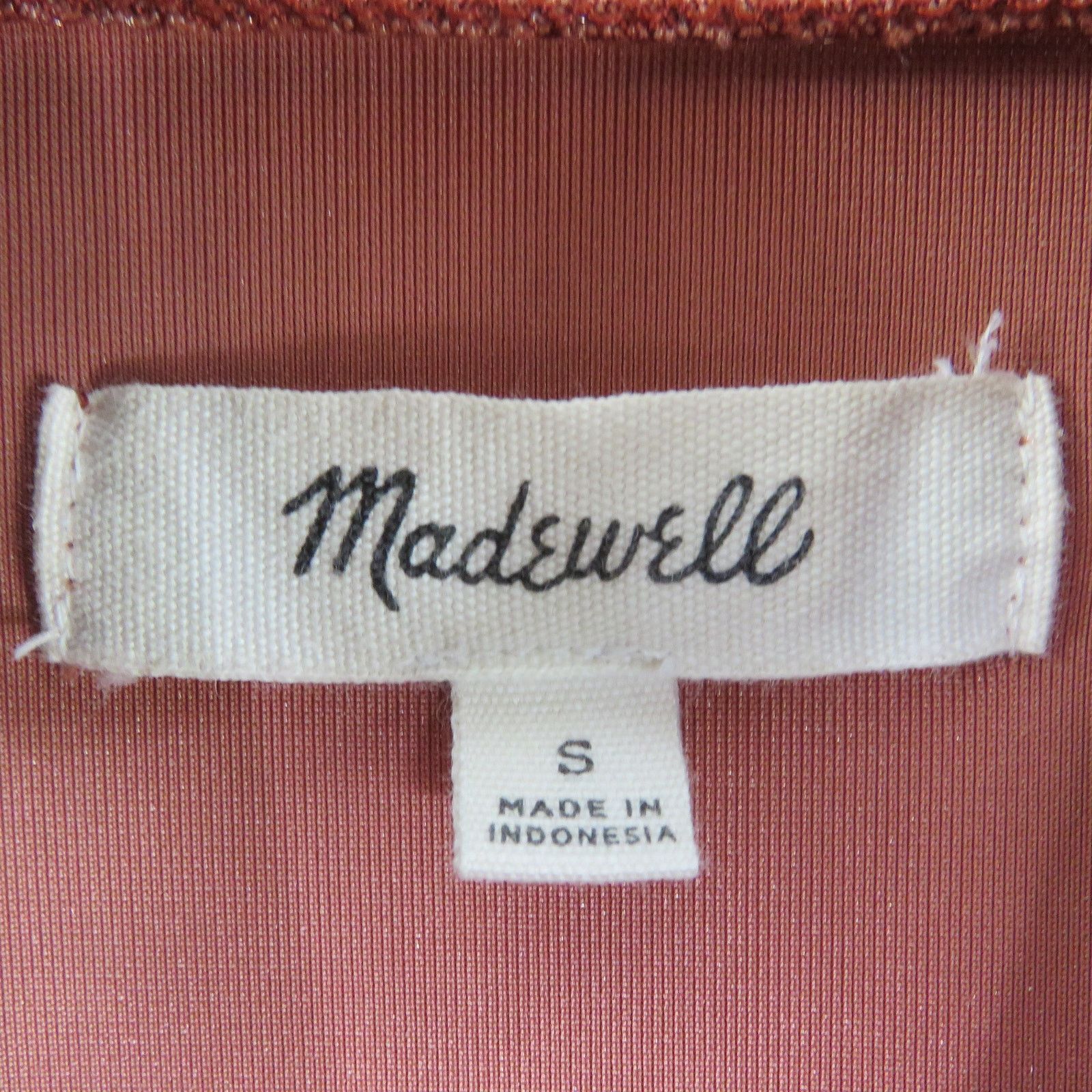 Madewell Madewell Velvet Mockneck Tee Orange Small Size S / US 4 / IT 40 - 4 Thumbnail