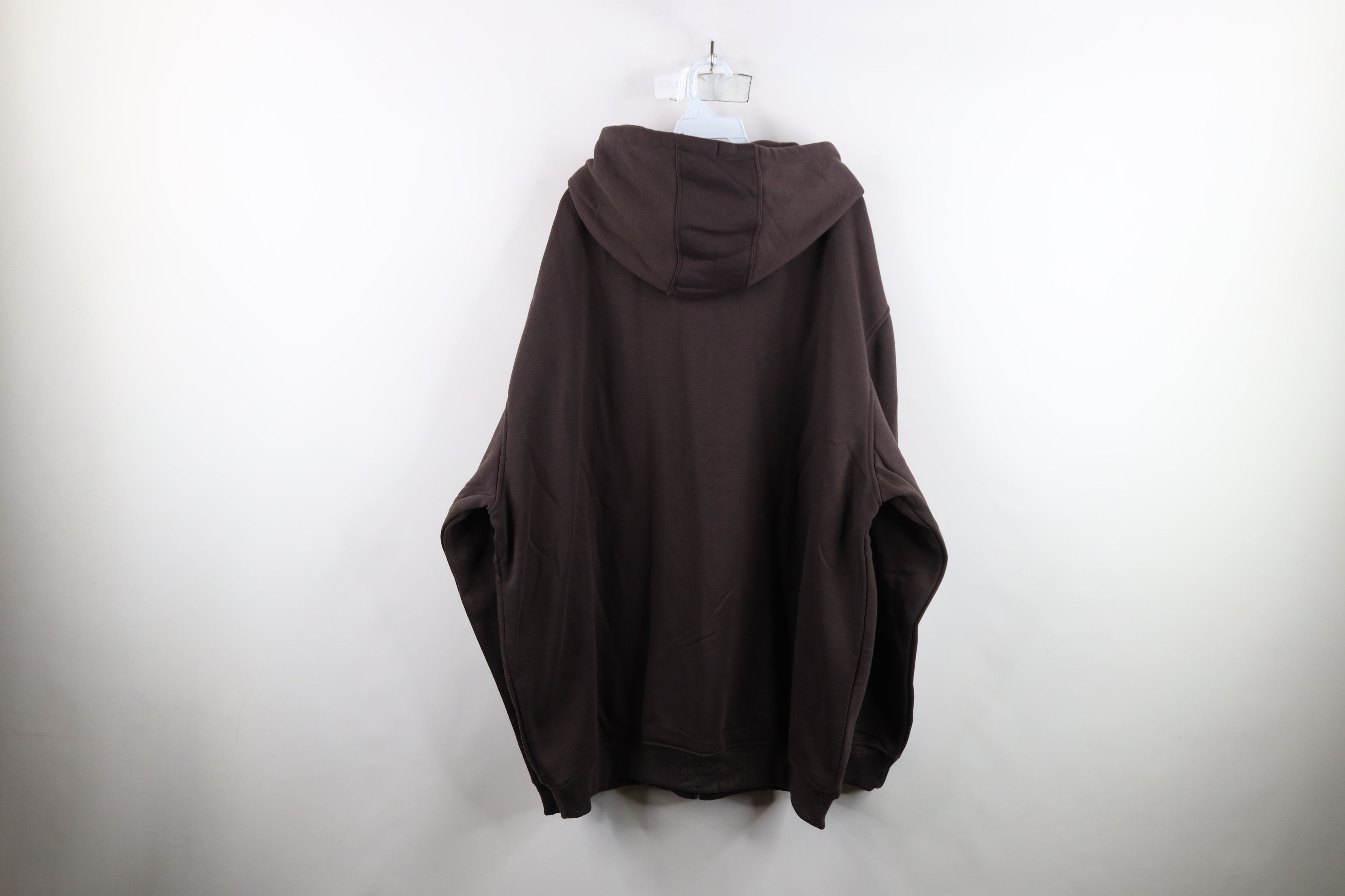 Vintage Deadstock Vintage 90s Y2K Streetwear Lined Hoodie Brown Size US XL / EU 56 / 4 - 10 Thumbnail