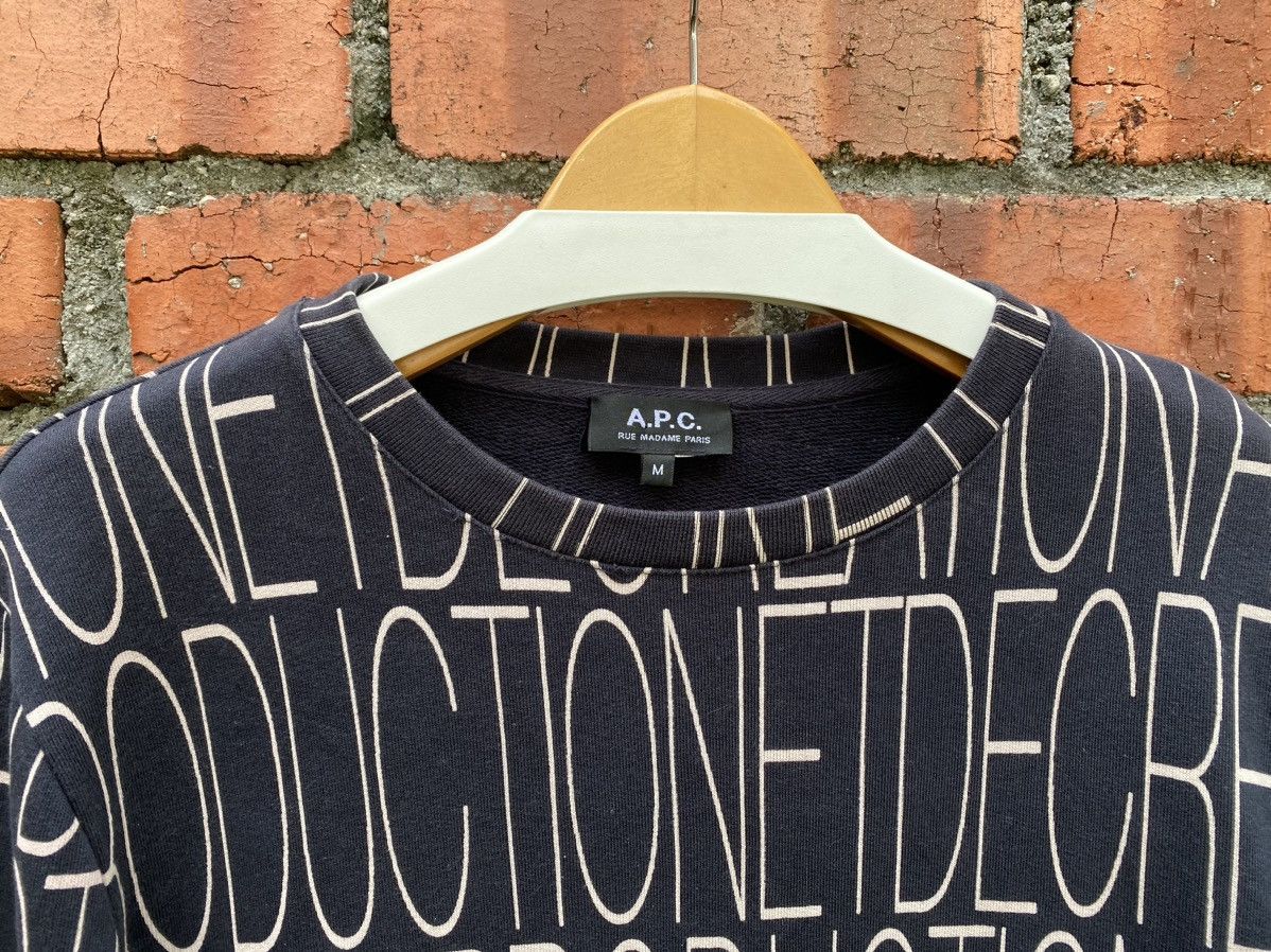 A.P.C. × Designer × Japanese Brand A.P.C sweatshirt Size US M / EU 48-50 / 2 - 2 Thumbnail