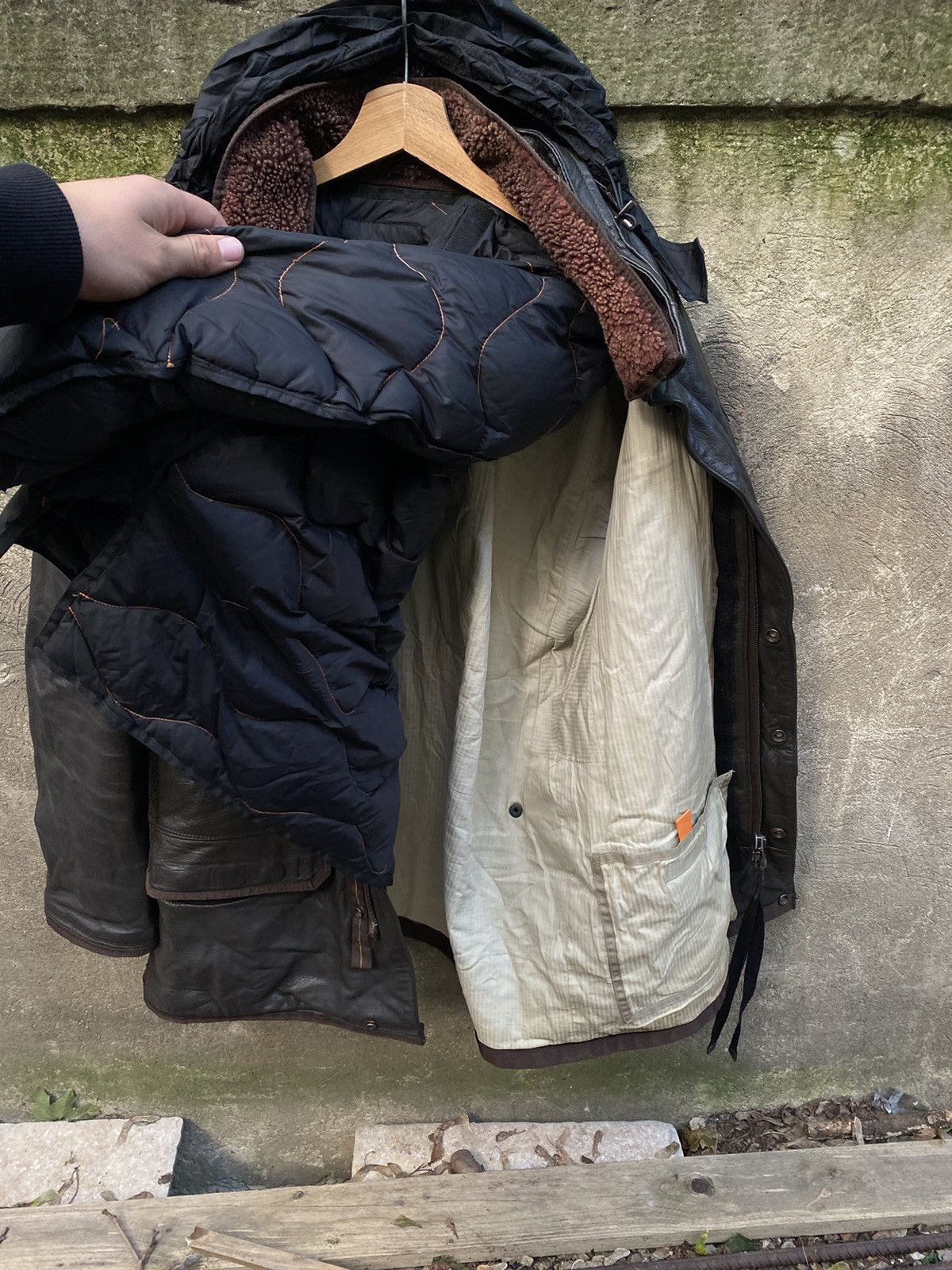 Parajumpers Parajumpers Leather Multipocket Insulated Jacket Size US L / EU 52-54 / 3 - 12 Thumbnail