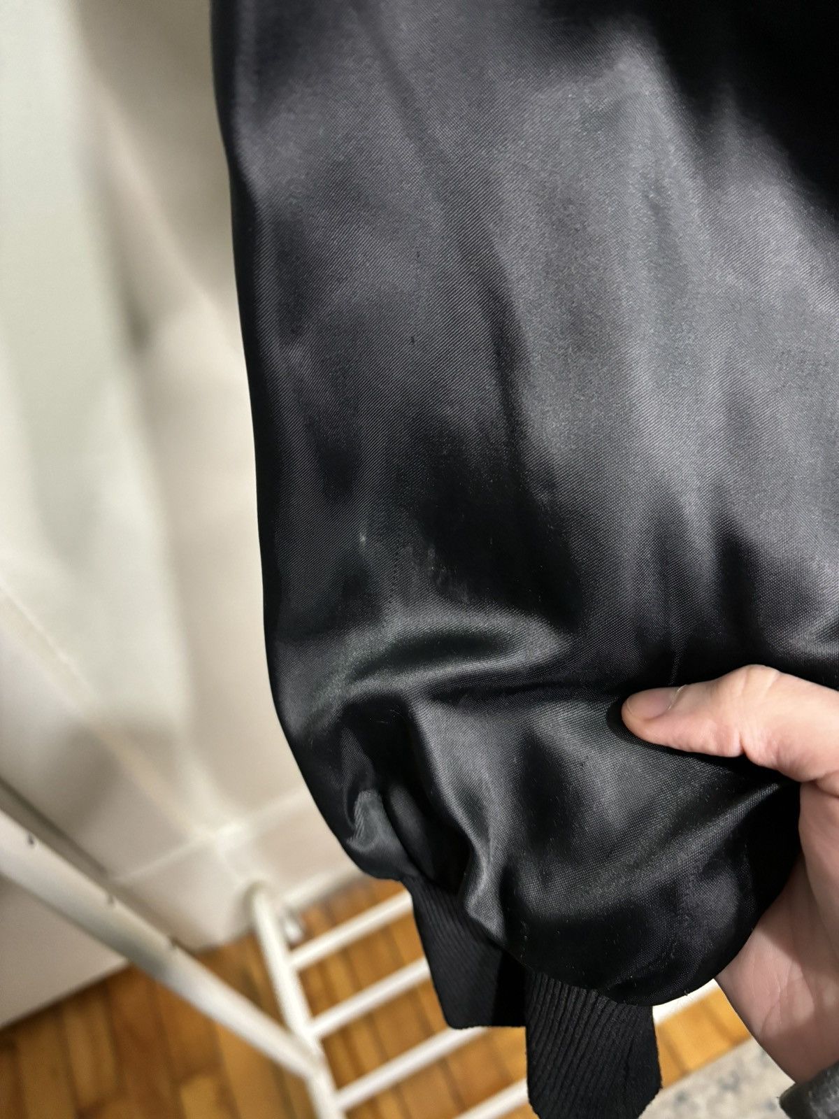 Vintage Vintage 1970s Black Nylon Varsity Jacket Size US S / EU 44-46 / 1 - 4 Thumbnail