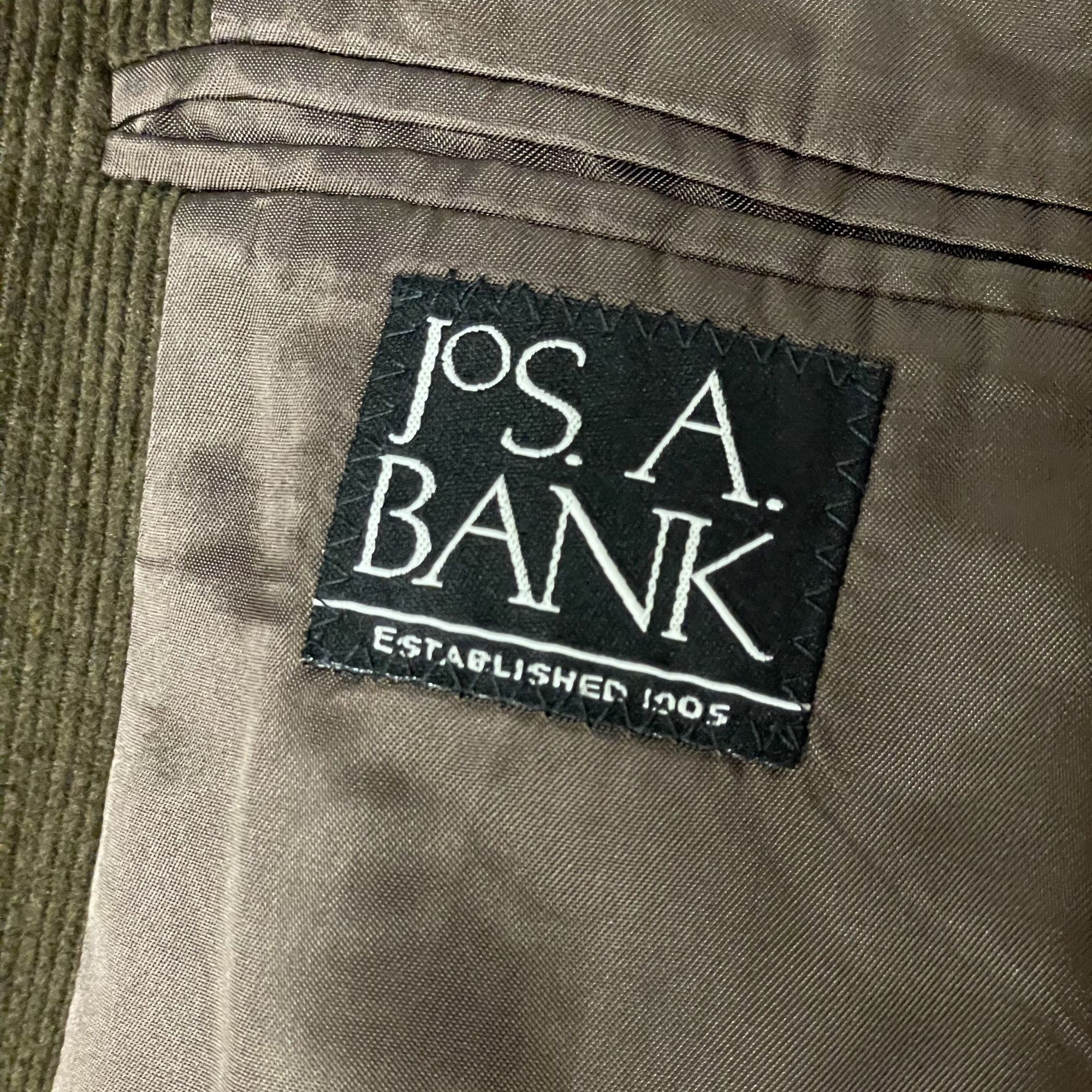 Jos. A. Bank Jos A Bank Chocolate Brown Sport Coat Corduroy Style Jacket Size 40R - 5 Thumbnail
