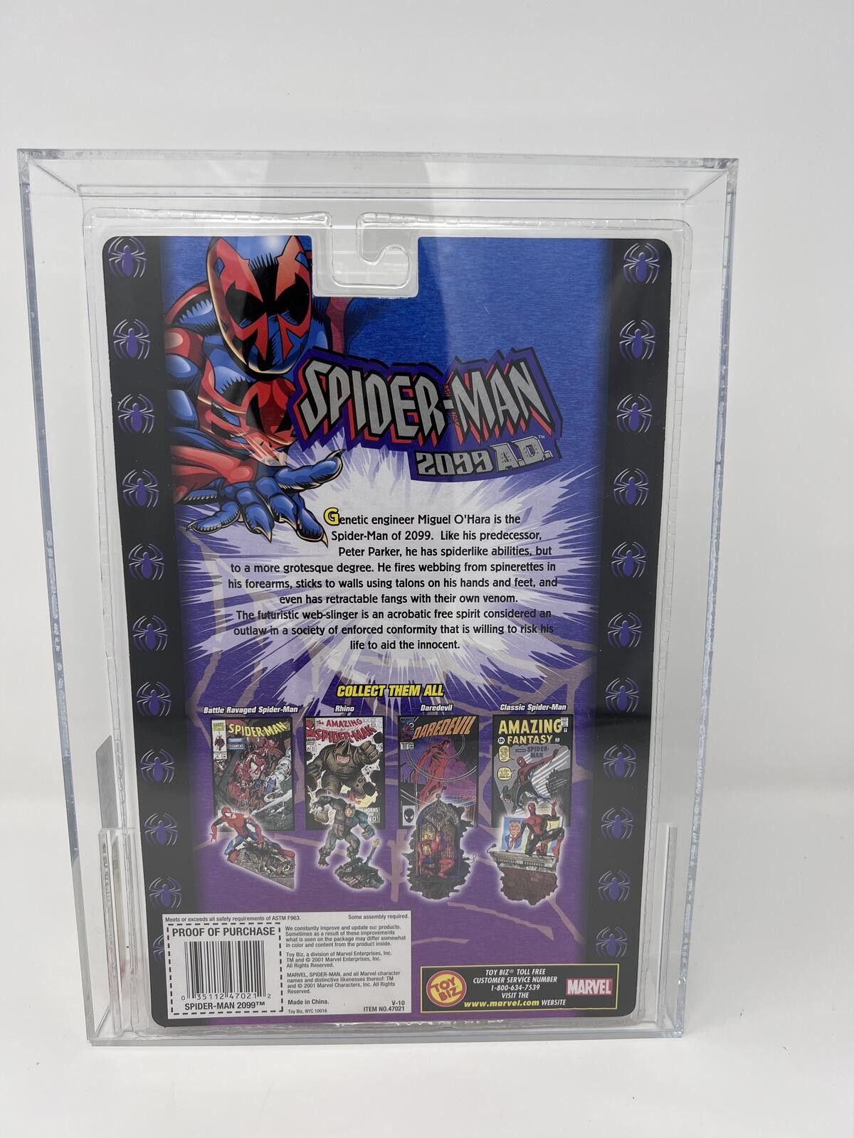Marvel Comics Spider-Man 2099 AFA 85 Graded KB Exclusive Marvel Legends Size ONE SIZE - 2 Thumbnail