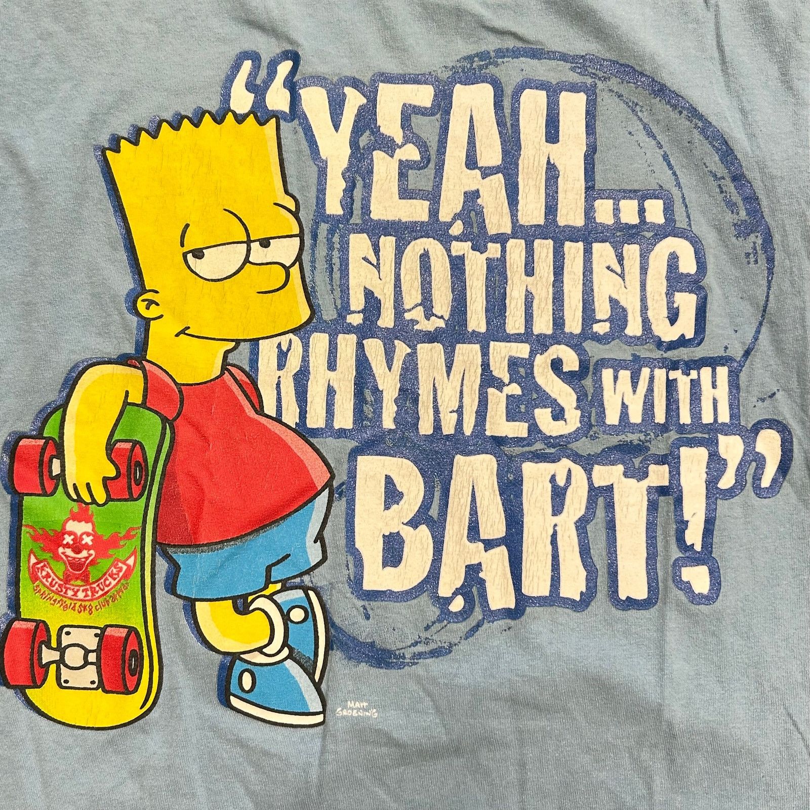 Vintage 2002 The Simpsons Bart Simpson skateboard T Shirt Youth XL Size US XL / EU 56 / 4 - 6 Thumbnail