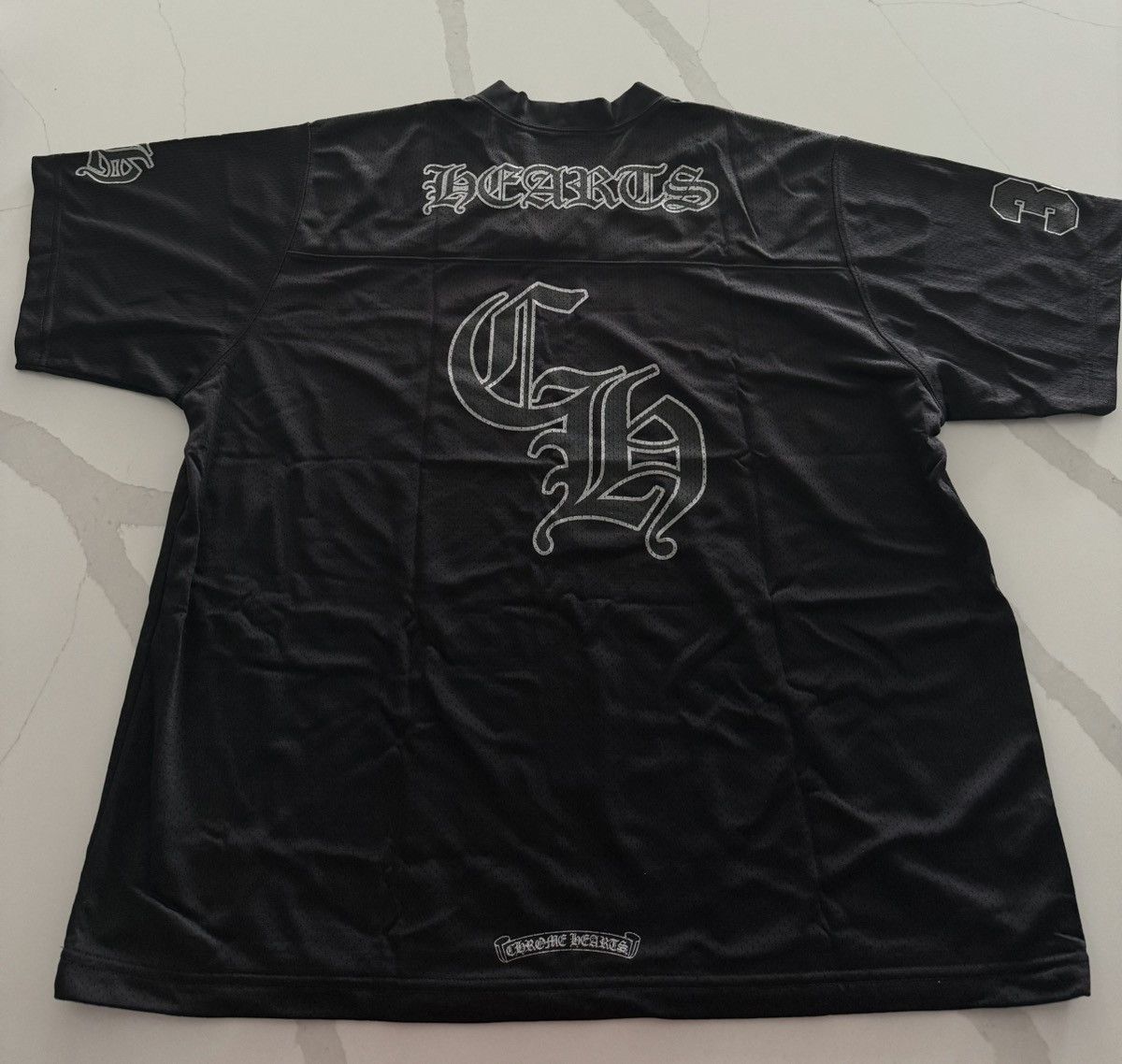 Chrome Hearts 🔥Chrome Hearts Black Jersey Short Sleeve🔥 Size US XL / EU 56 / 4 - 2 Thumbnail