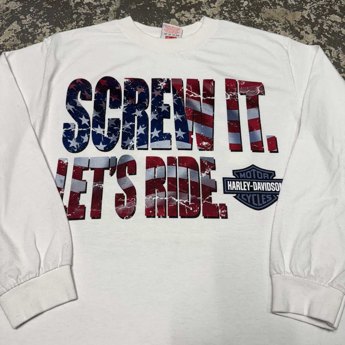 Vintage Vintage Harley Davidson Screw It Lets Ride Twin Cities Long Size US M / EU 48-50 / 2 - 9 Thumbnail