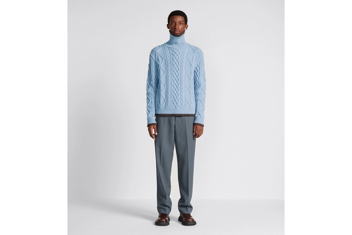 Dior o1bcso1str0225 Regular-Fit Pants in Blue Size US 36 / EU 52 - 4 Thumbnail