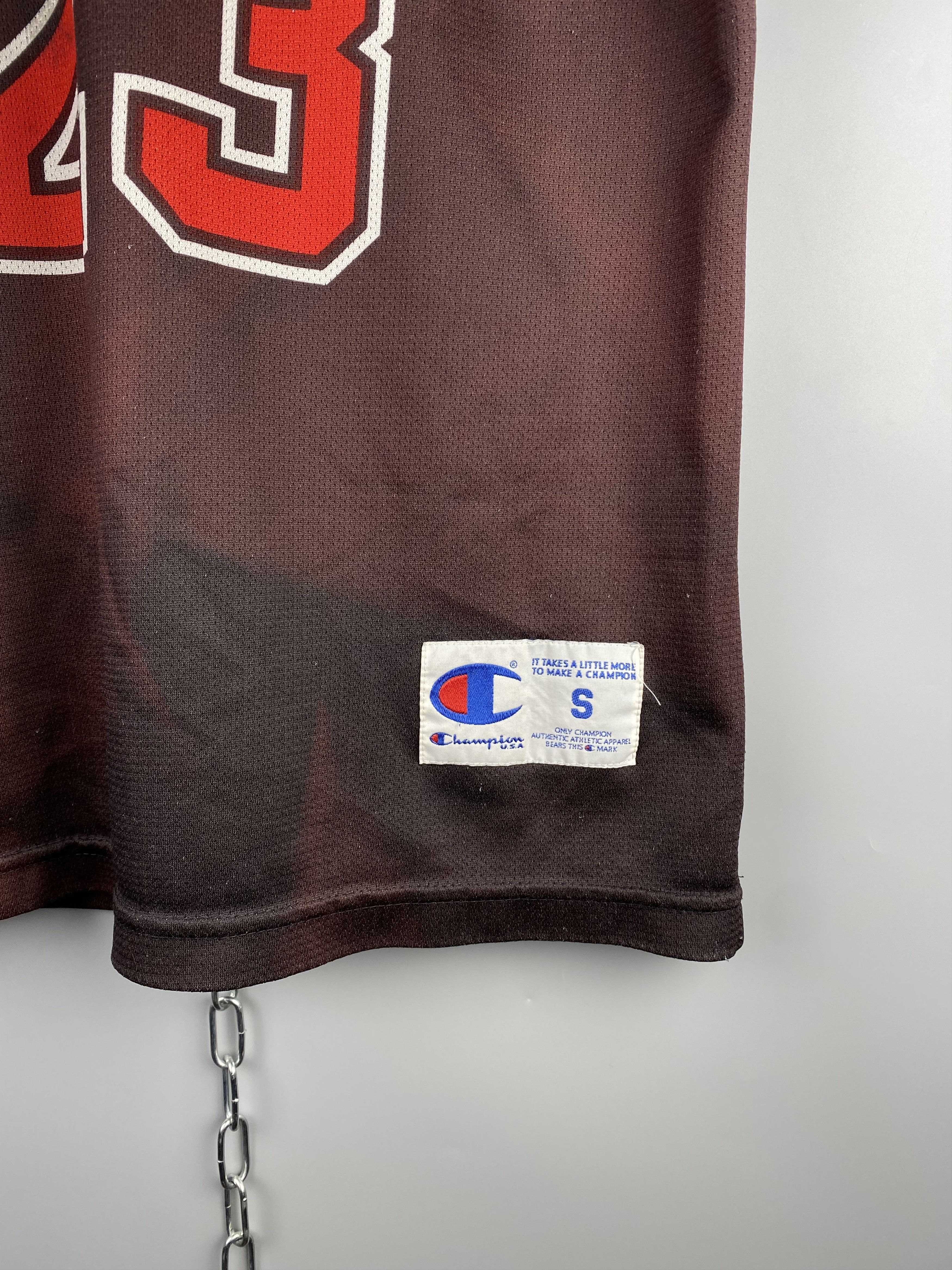 NBA Vintage Champion Bulls Rare 23 Jordan Basketball Shirt Size US S / EU 44-46 / 1 - 9 Thumbnail