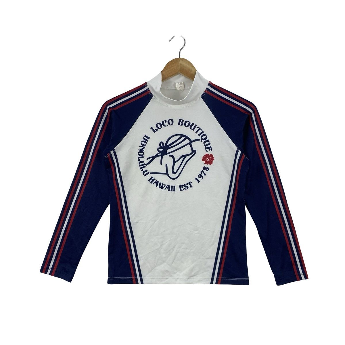 Vintage Vintage LOCO BOUTIQUE HAWAII Rash Guard Long Sleeve Top Size M / US 6-8 / IT 42-44 - 1 Thumbnail