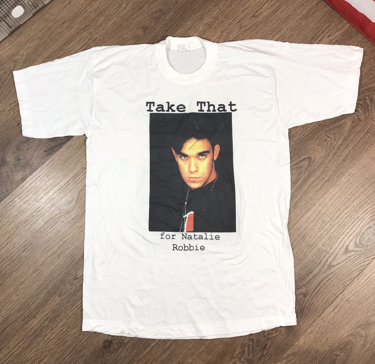 Band Tees × Vintage Very Rare Take That 90s Rock Band T Shirt Size US XL / EU 56 / 4 - 2 Thumbnail