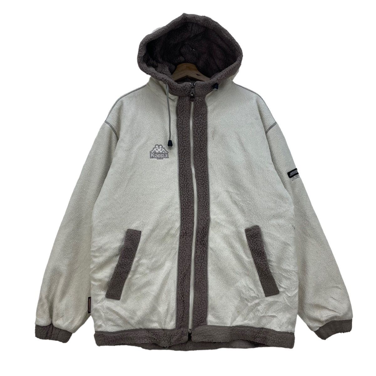 Japanese Brand 📣Vintage Kappa Aerothermo Hooded Sherpa Jacket Size US M / EU 48-50 / 2 - 1 Thumbnail
