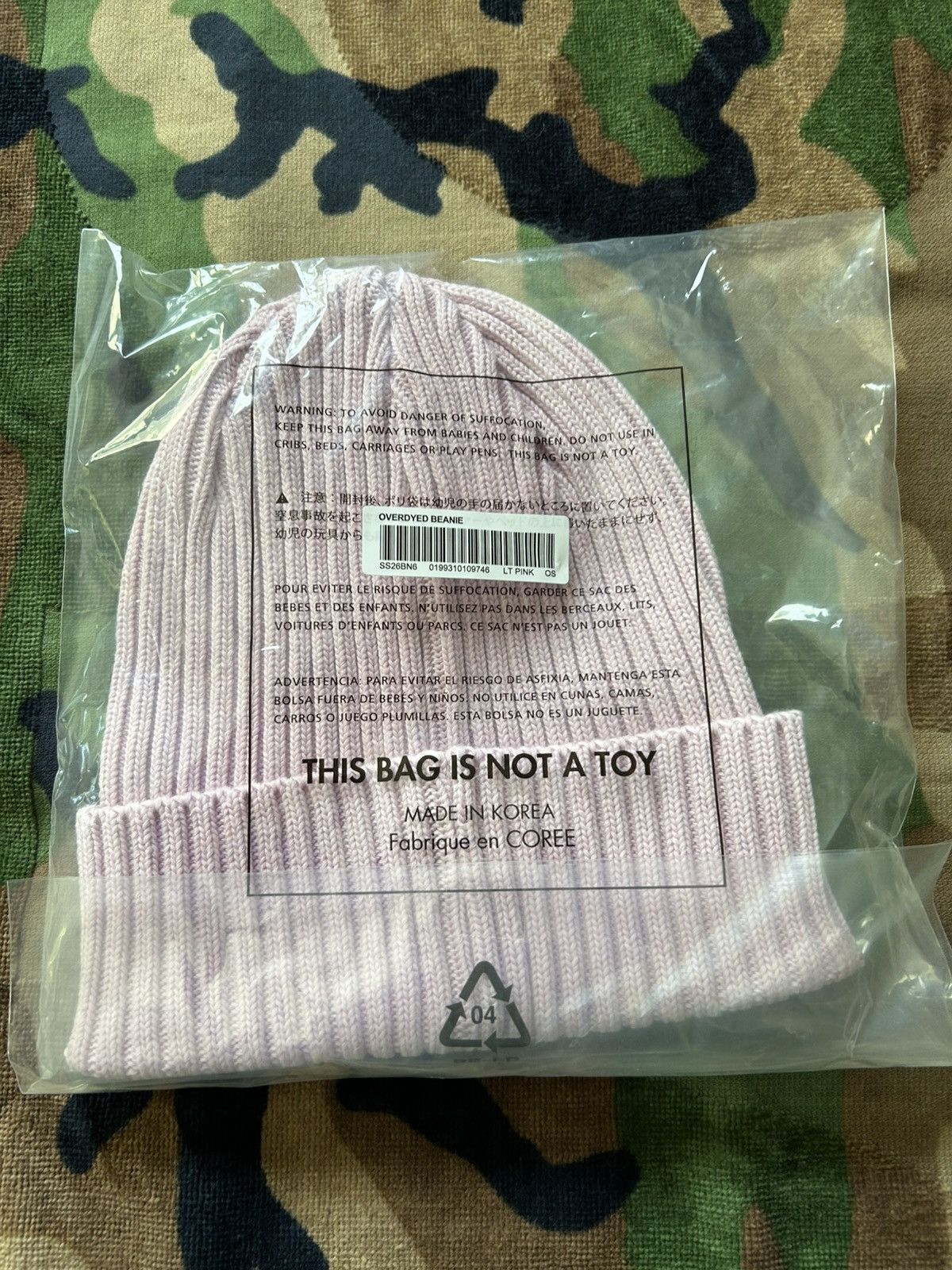 Supreme Supreme Overdyed Beanie Light Pink SS26 Size ONE SIZE - 4 Thumbnail