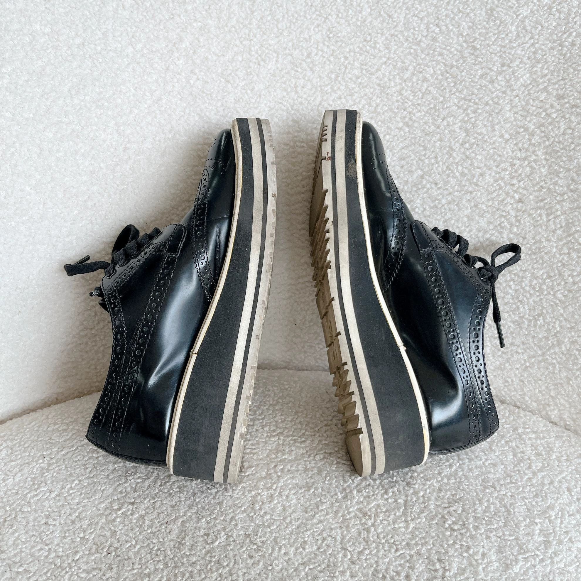Prada Prada Black Platform Shoes 35 5276 Size US 4.5 / IT 34.5 - 5 Thumbnail