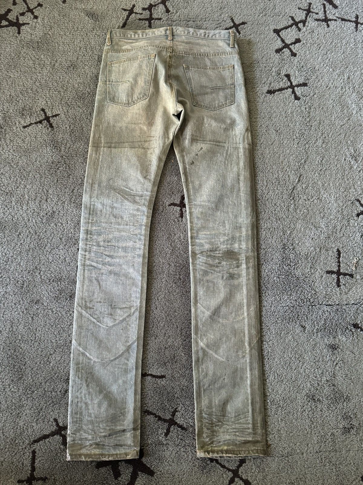 Dior Dior Homme waxed Bleu Clairs size 29 Size US 29 - 2 Thumbnail