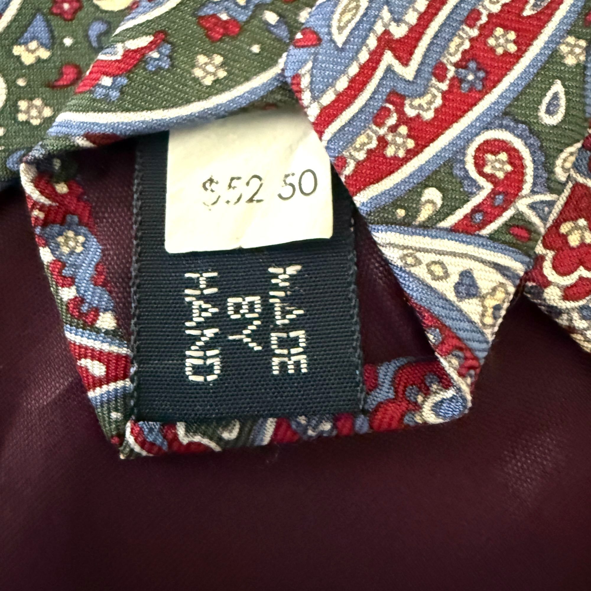 Polo Ralph Lauren Vintage NOS Polo Ralph Lauren Paisley Necktie Silk Hand Made Size ONE SIZE - 6 Thumbnail