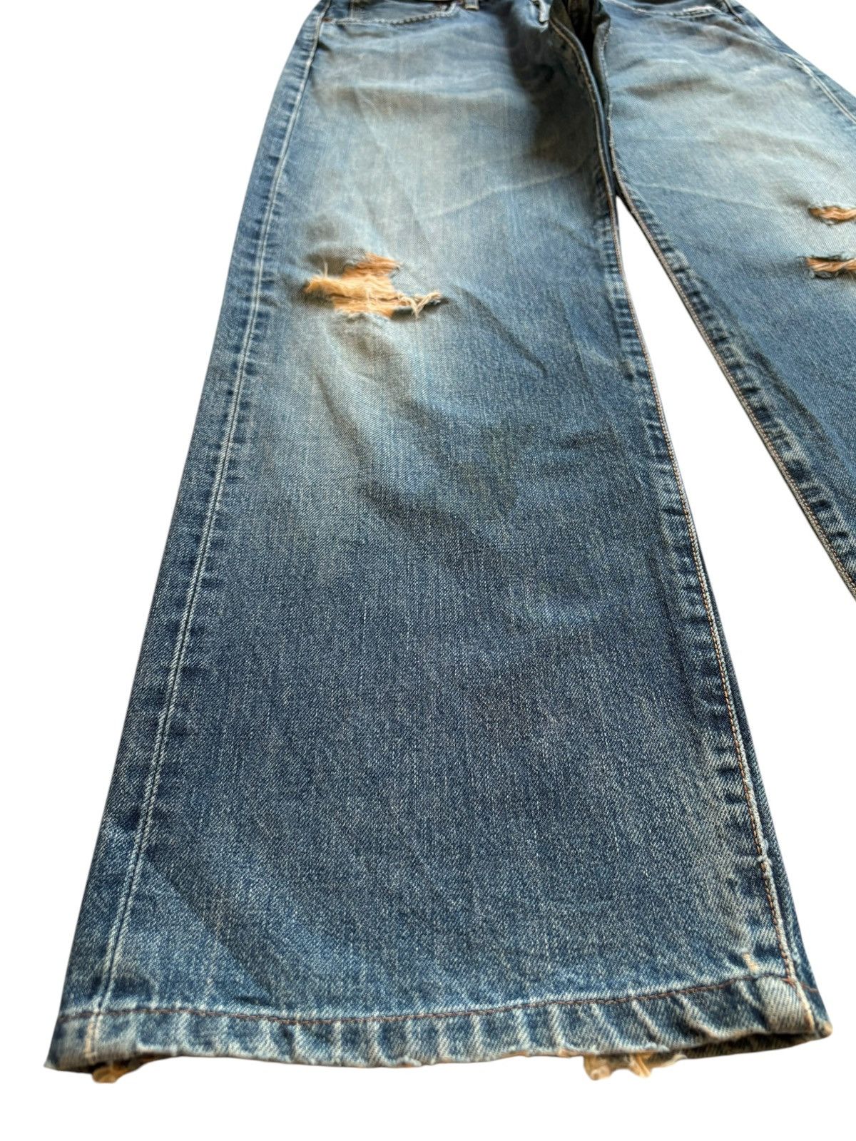 Edwin × Japanese Brand Vintage Japanese Edwin 505x Selvedge Mud Wash Baggy Jeans Size US 31 - 7 Thumbnail