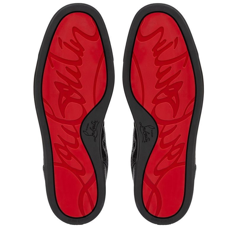 Christian Louboutin os11x0226 Louis Junior P Strass Eternity Trainers In Black Size US 13 / EU 46 - 6 Thumbnail
