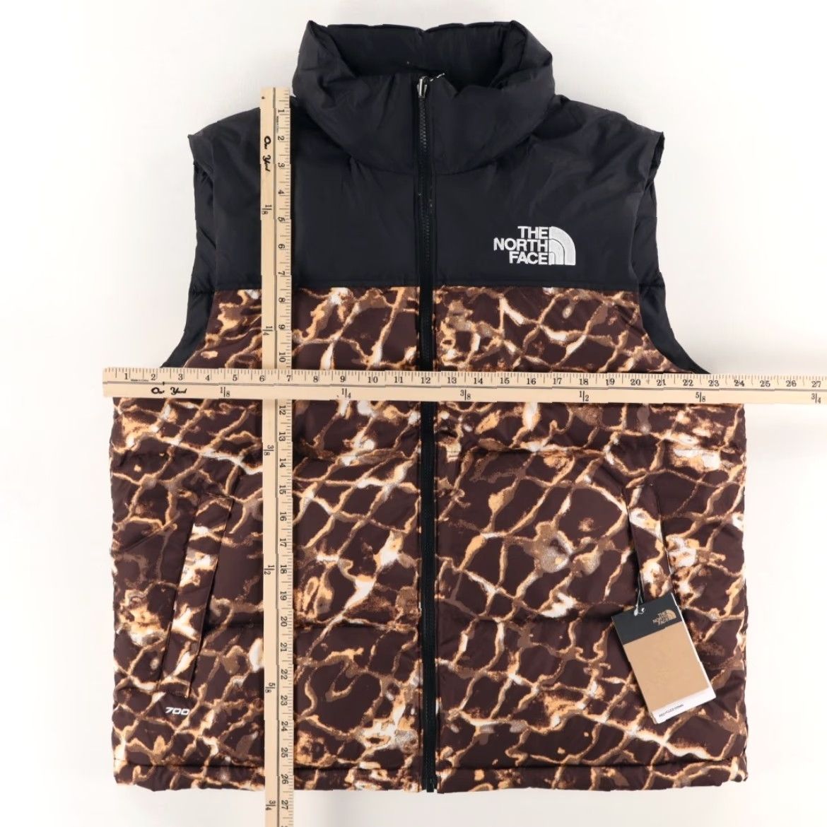 The North Face The North Face 96 Retro Nuptse Vest Colorblock Mock Jacket Coal Brown Men's L Shirt Size US L / EU 52-54 / 3 - 3 Thumbnail