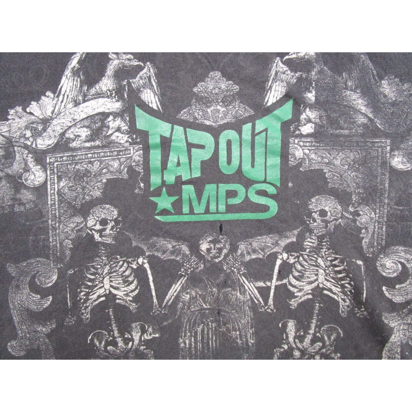 Tapout Tapout MPS Shirt Mens XL Black Skeleton Grunge Punk MMA Y2K Graphic Print T-Shirt VINTAGE Size US XL / EU 56 / 4 - 4 Thumbnail