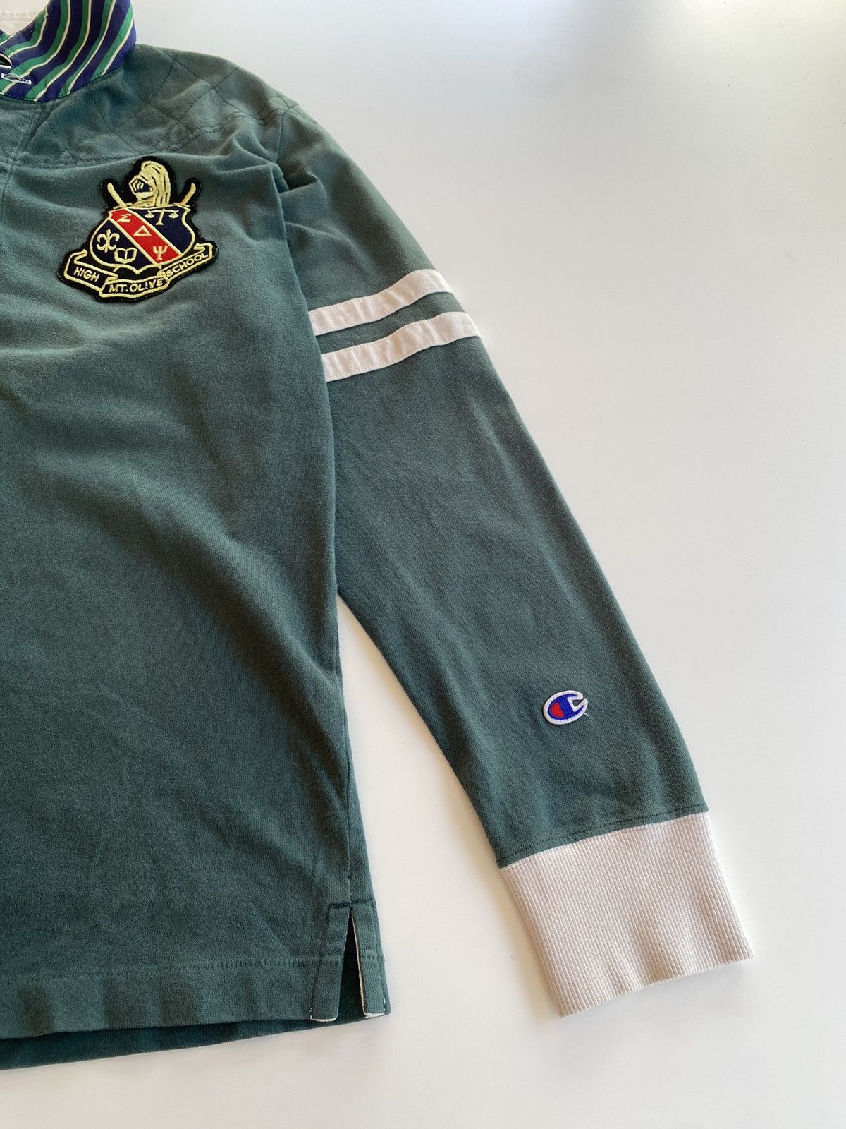 Champion × Vintage Vintage Champion Polo Shirt Long Sleeve Size US L / EU 52-54 / 3 - 4 Thumbnail