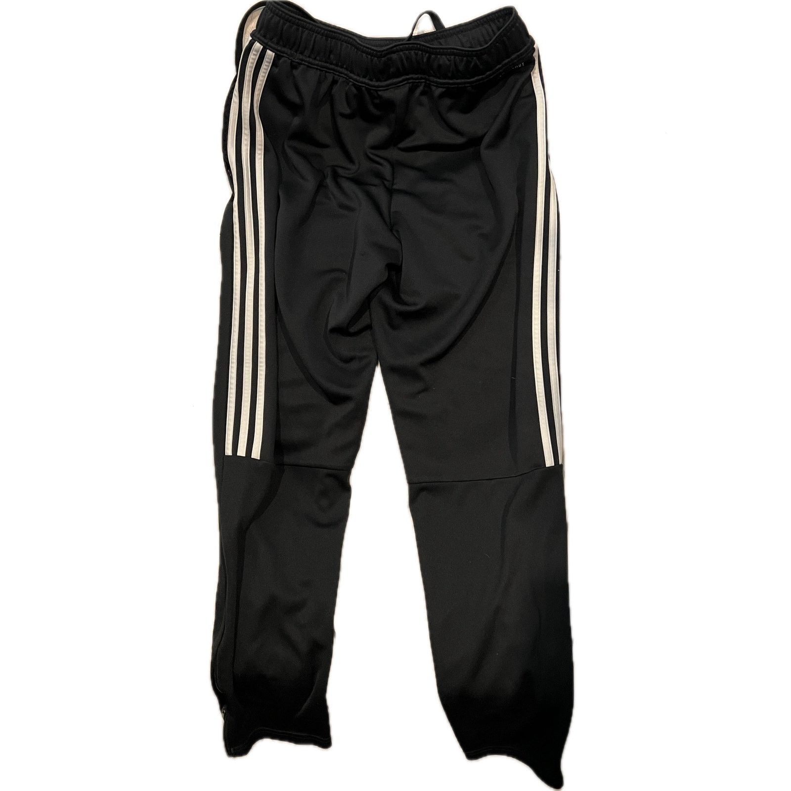 Adidas Adidas Black White Zippered Ankle Joggers Mens Med Size US 34 / EU 50 - 2 Thumbnail