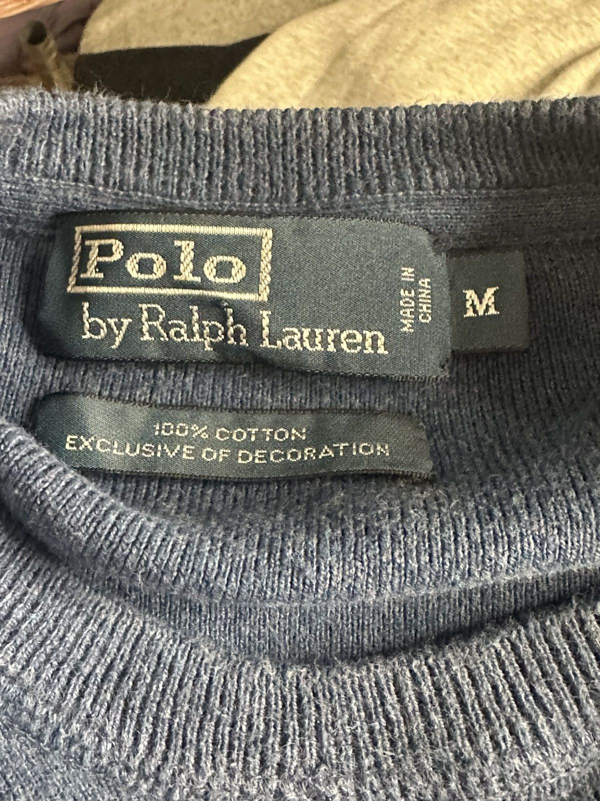 Polo Ralph Lauren Vintage Polo Ralph Lauren cotton crew neck pullover sweater Size US M / EU 48-50 / 2 - 7 Thumbnail