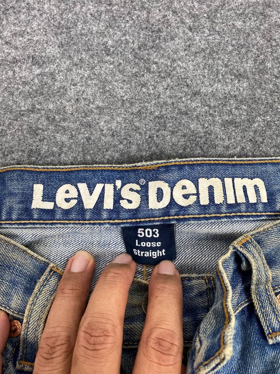 Levi's vintage levis 503 loose straight distressed denim Size US 34 / EU 50 - 12 Thumbnail