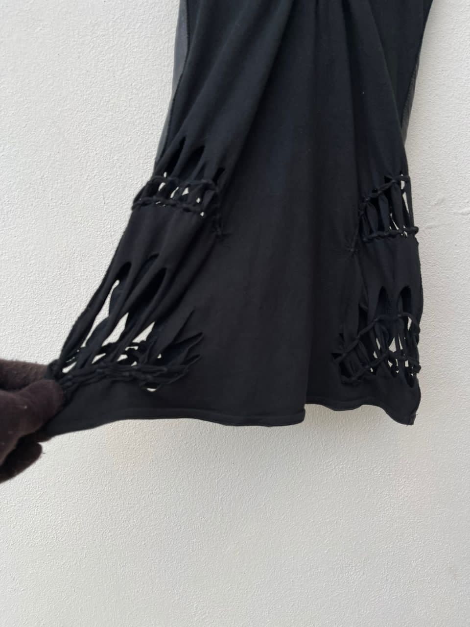 Jean Paul Gaultier Jean Paul Galtier Soleil Leather And Mesh Dress Size ONE SIZE - 16 Thumbnail