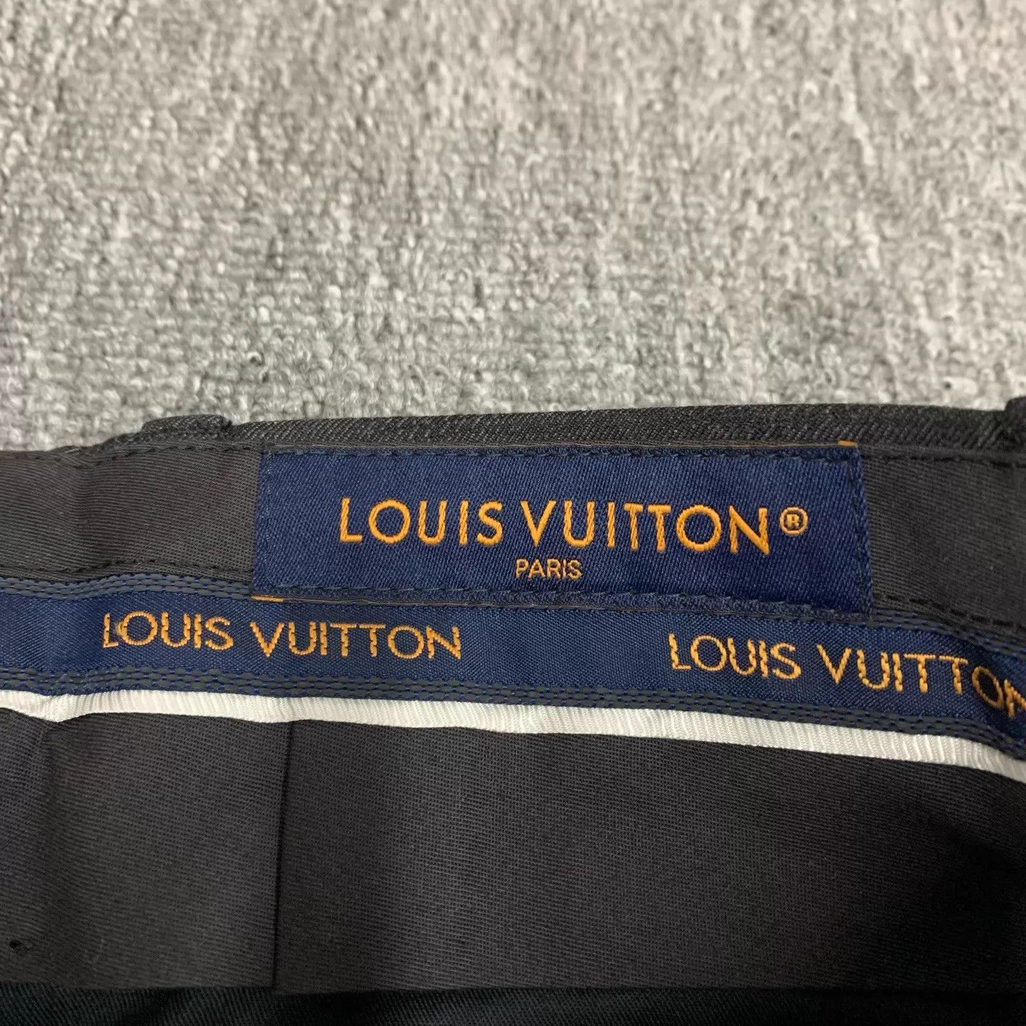 Louis Vuitton LV black monogram all over wool trousers 46 Size US 30 / EU 46 - 6 Thumbnail