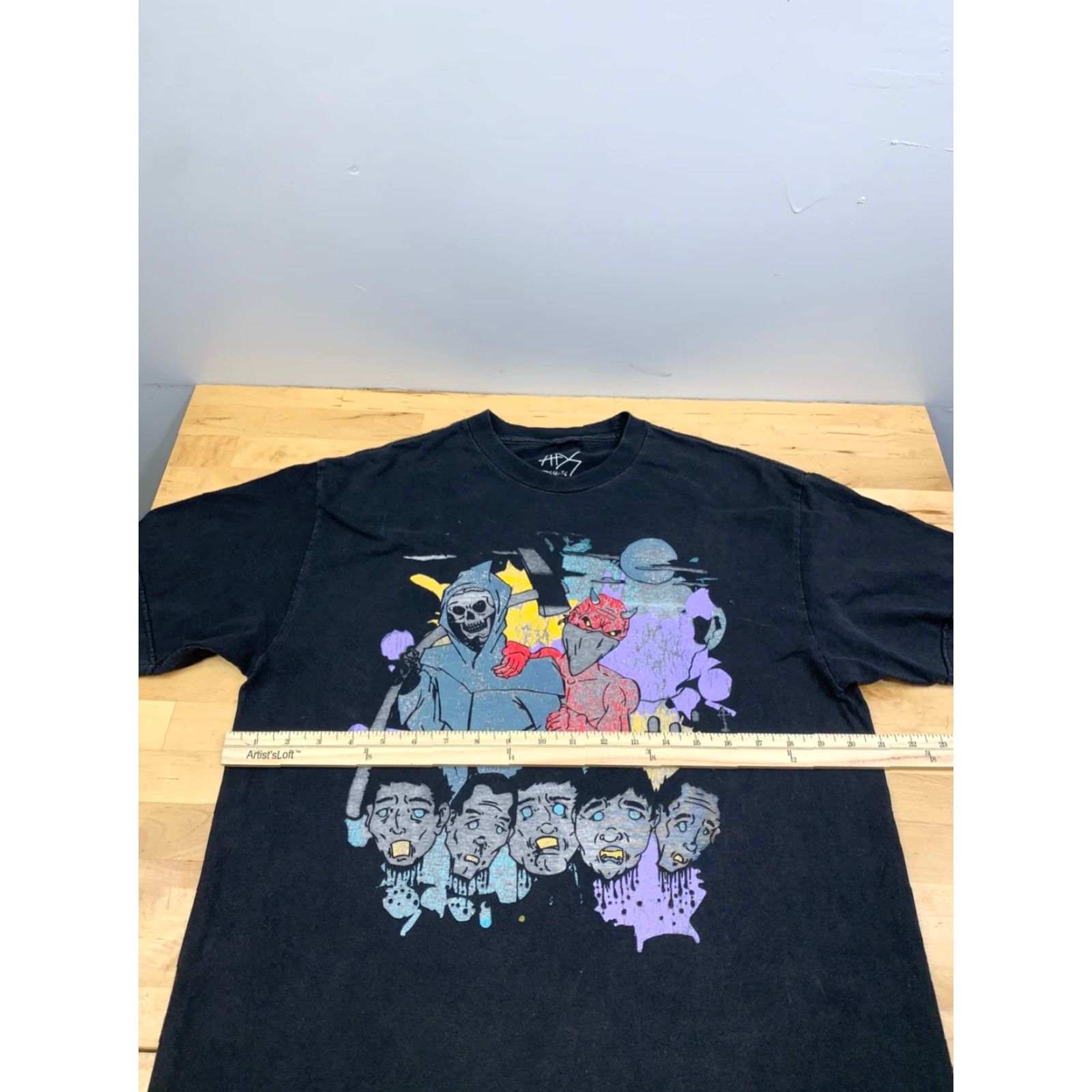Vintage Sad bastard Band Shirt Mens L Black Rock Grim Reaper Devil Faded 11671 Size US L / EU 52-54 / 3 - 5 Thumbnail