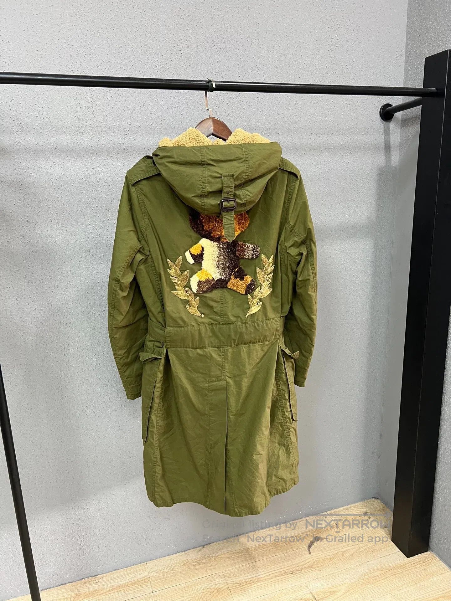 Gucci Guicci Olive Green Teddy Quilted Coat| Size US M / EU 48-50 / 2 - 2 Thumbnail