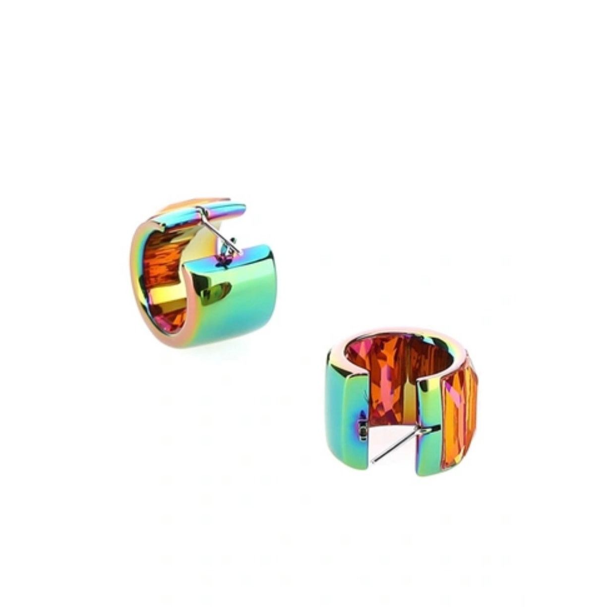 Swarovski Swarovski Curiosa hoop earrings Octagon cut New Size ONE SIZE - 3 Thumbnail