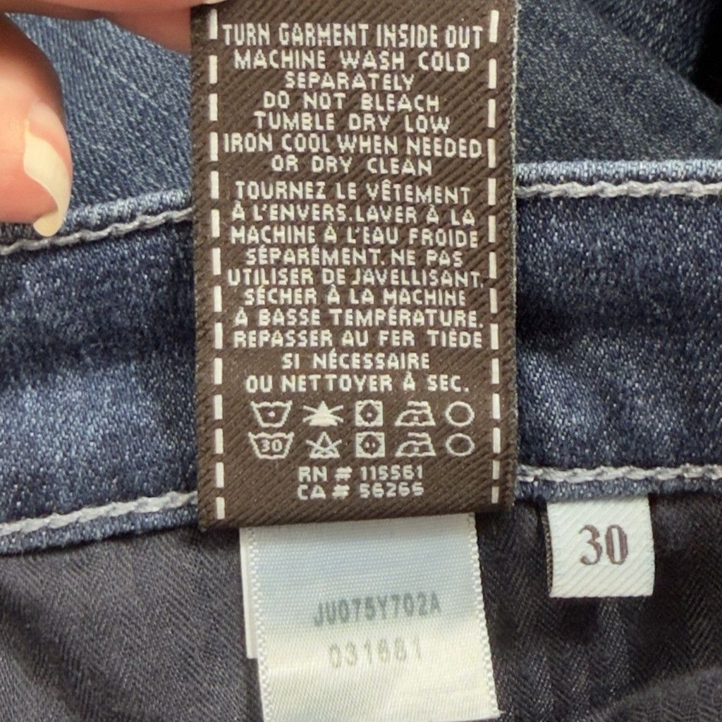 7 For All Mankind 7 For All Mankind Jeans Womens 30x34 Blue Denim Low Rise Doj Size 30" / US 8 / IT 44 - 12 Thumbnail