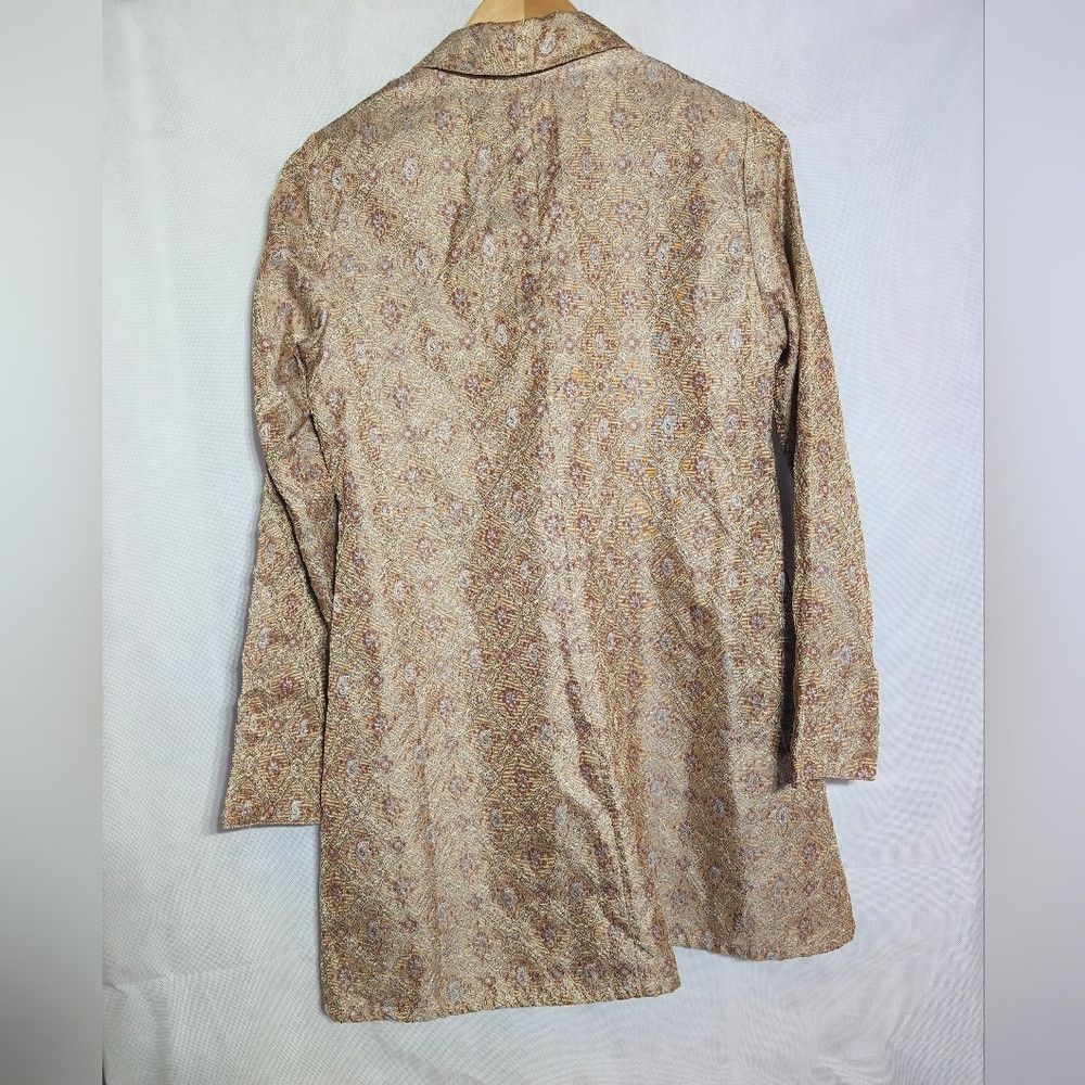 Other April Cornell Indian Jacquard Sz M Silk Lined Shirt Jacket Size M / US 6-8 / IT 42-44 - 4 Thumbnail