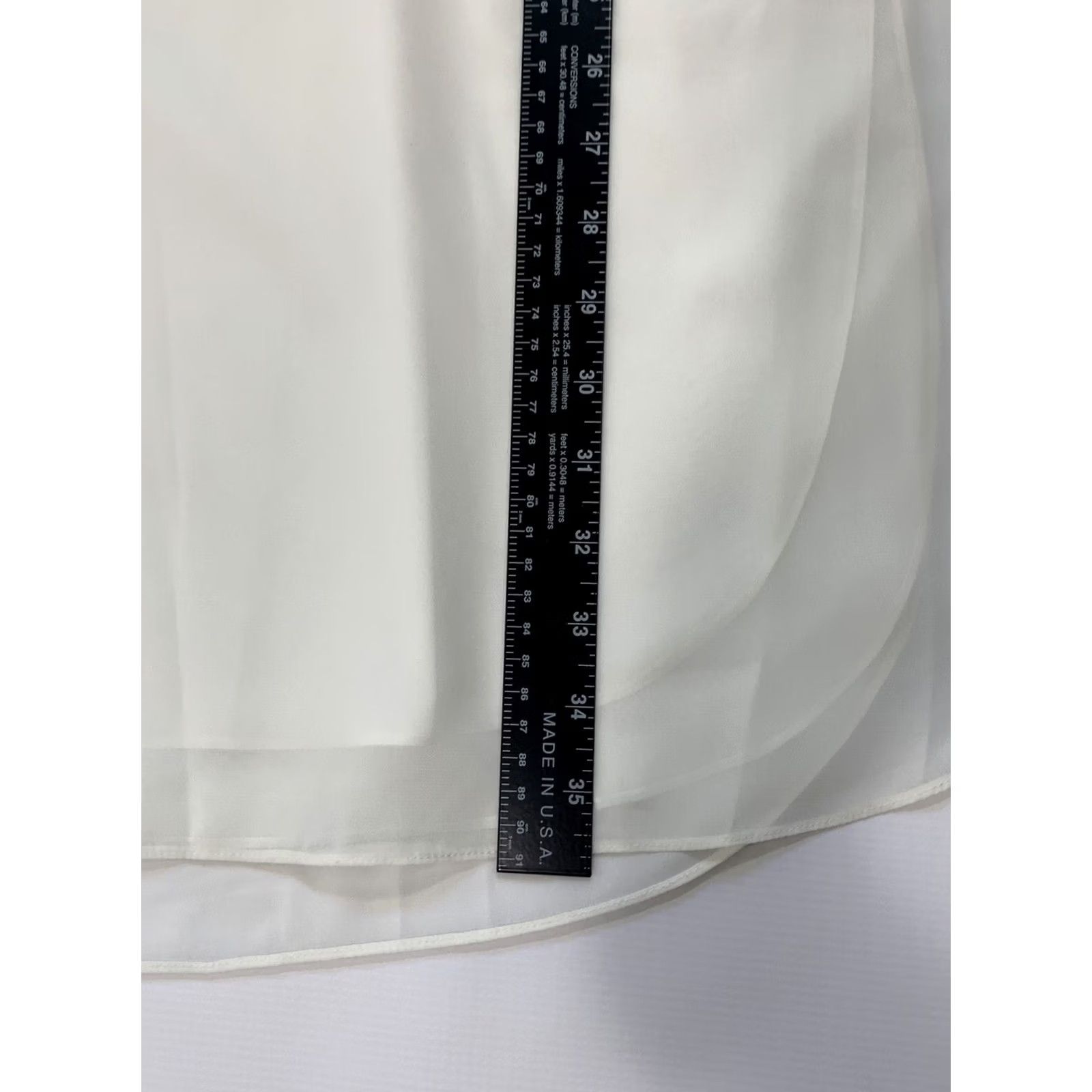 Soft Surroundings Soft Surroundings Kurti Shirt Womens Medium Ivory Sheer Short Sleeve Tunic Dress Long Solid 2020-2029 Fashionable Womens Size M / US 6-8 / IT 42-44 - 7 Thumbnail