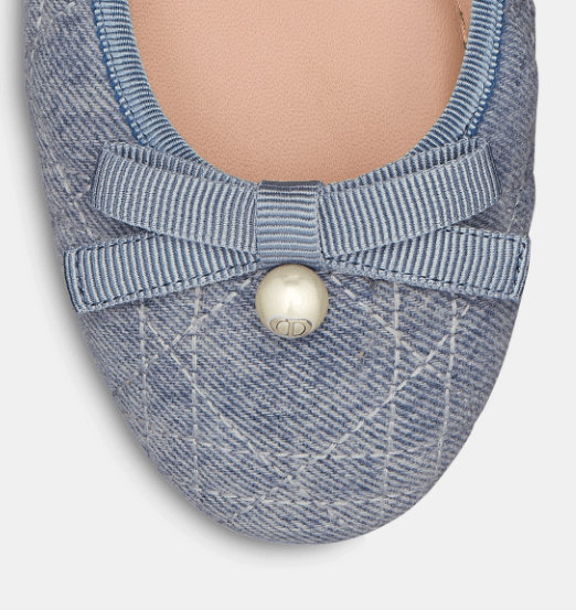 Dior o1w1db10126 KCB940 Ballet Flats in Blue Size US 10 / IT 40 - 4 Thumbnail