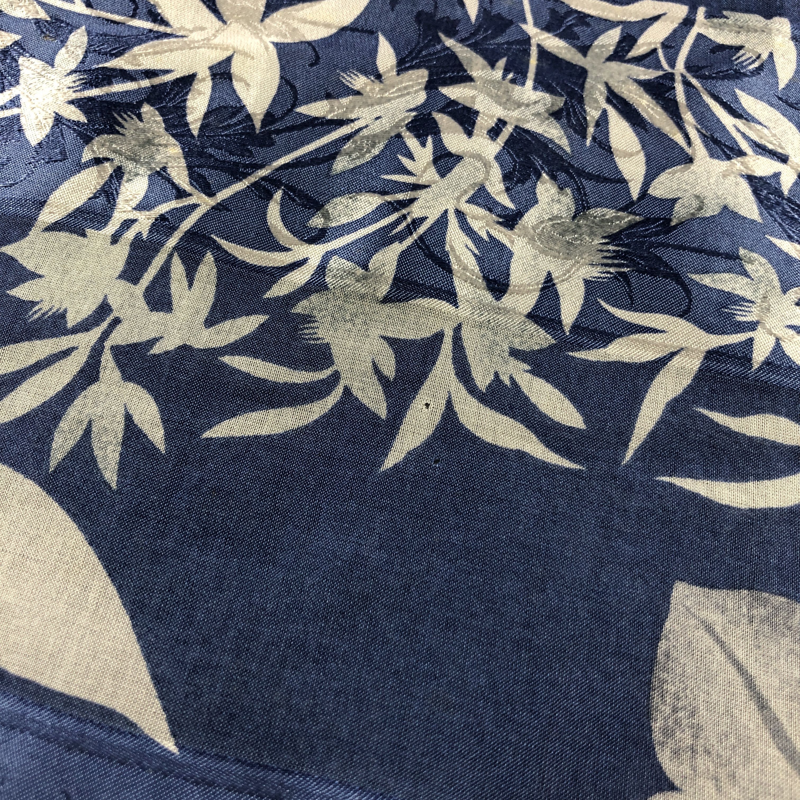 Japanese Brand Vintage Luciano Soprani Floral Silk Scarf M1180 Size ONE SIZE - 13 Thumbnail