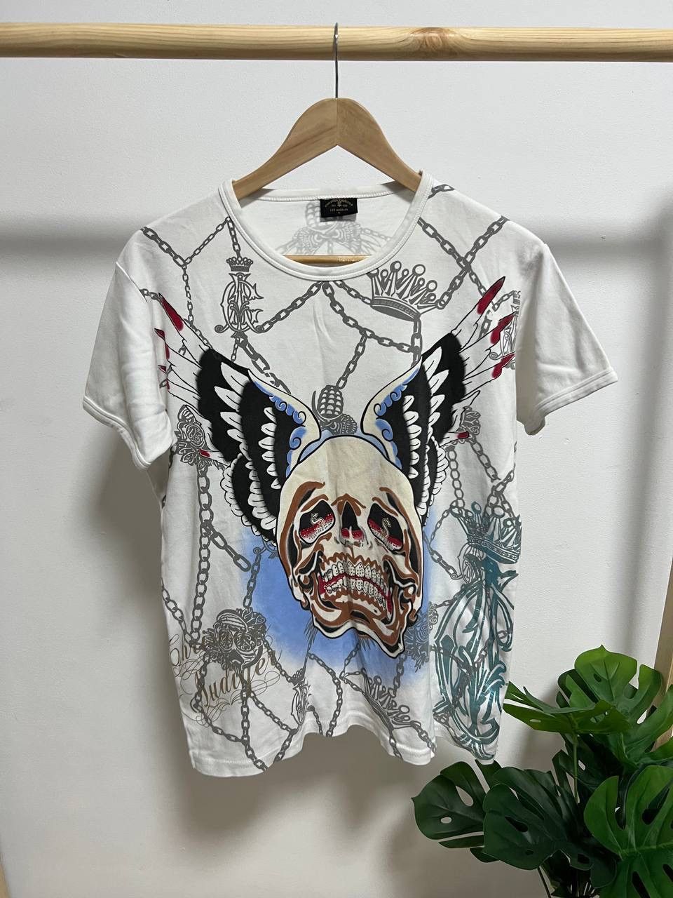 Christian Audigier × Ed Hardy Ed hardy Y2K skull rhinestone archival Japan style tee Size US L / EU 52-54 / 3 - 2 Thumbnail