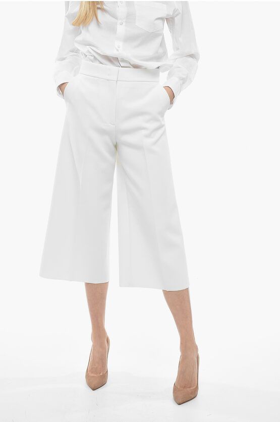 og1mm0724 Cropped Fit Pants in White