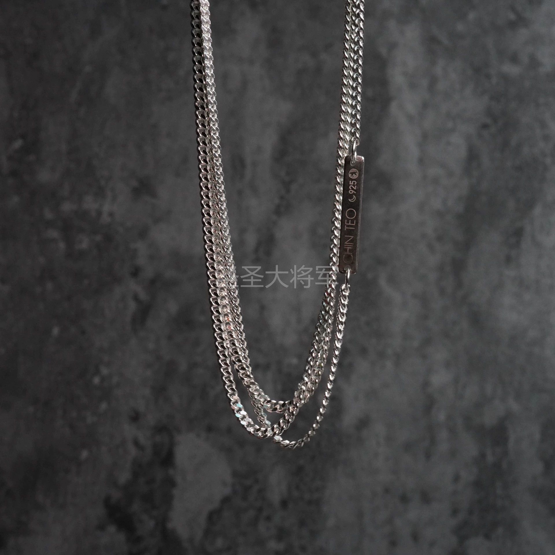 Chin Teo Chin Teo Polished Silver 3-Layer Snake Chain 50 Size ONE SIZE - 1 Thumbnail