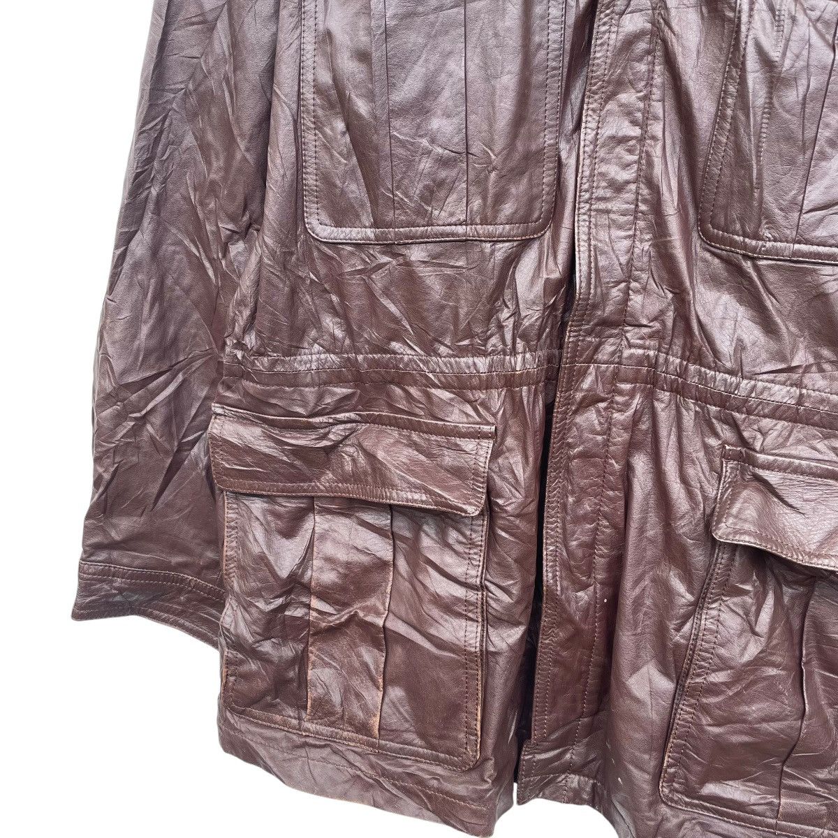 Issey Miyake × Japanese Brand 💥Vintage Japanese Brand Intermezzo Durban Leather Jacket Size US M / EU 48-50 / 2 - 3 Thumbnail